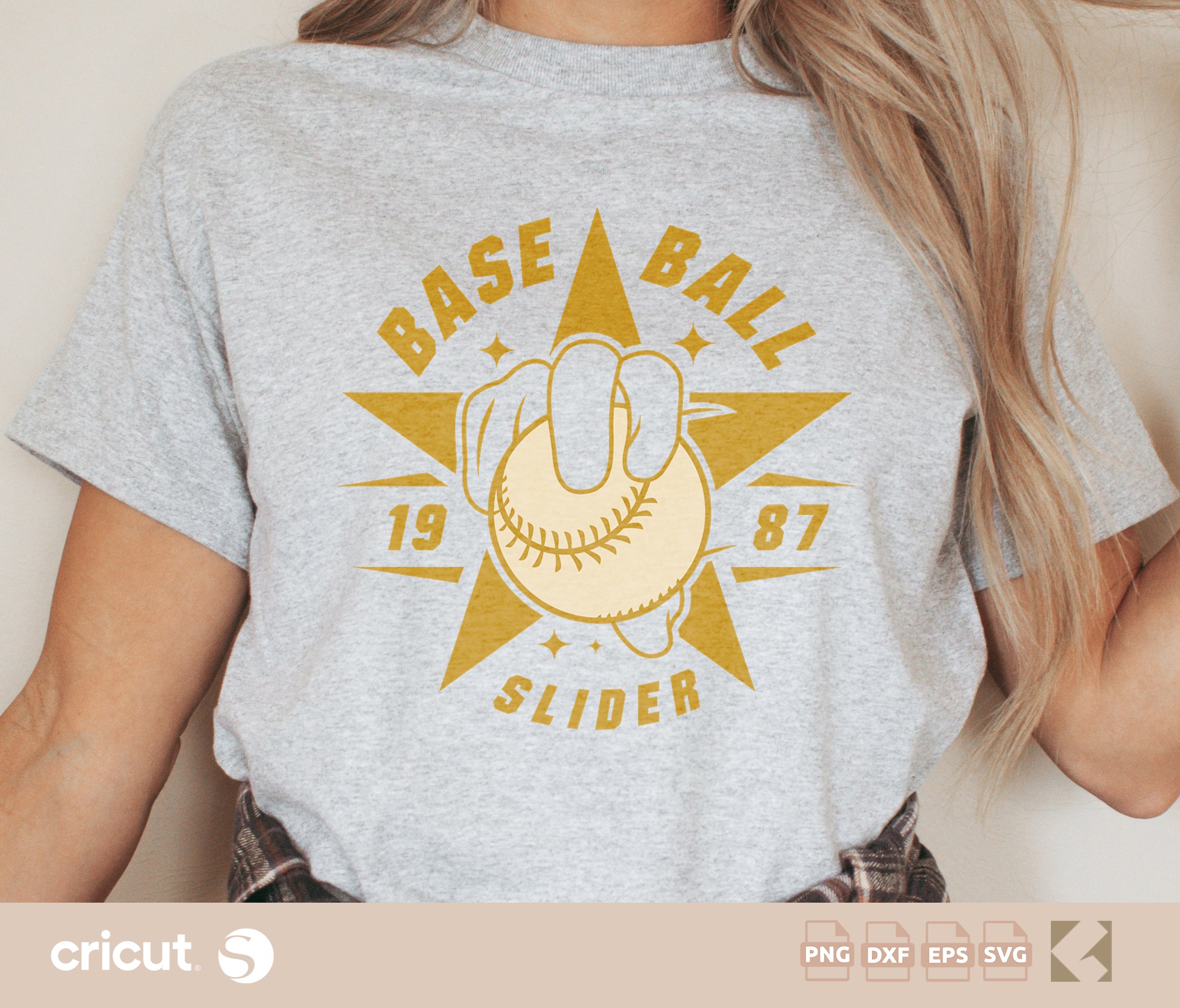 "Slider" Baseball Pitch SVG - Dynamic Star Sports Design