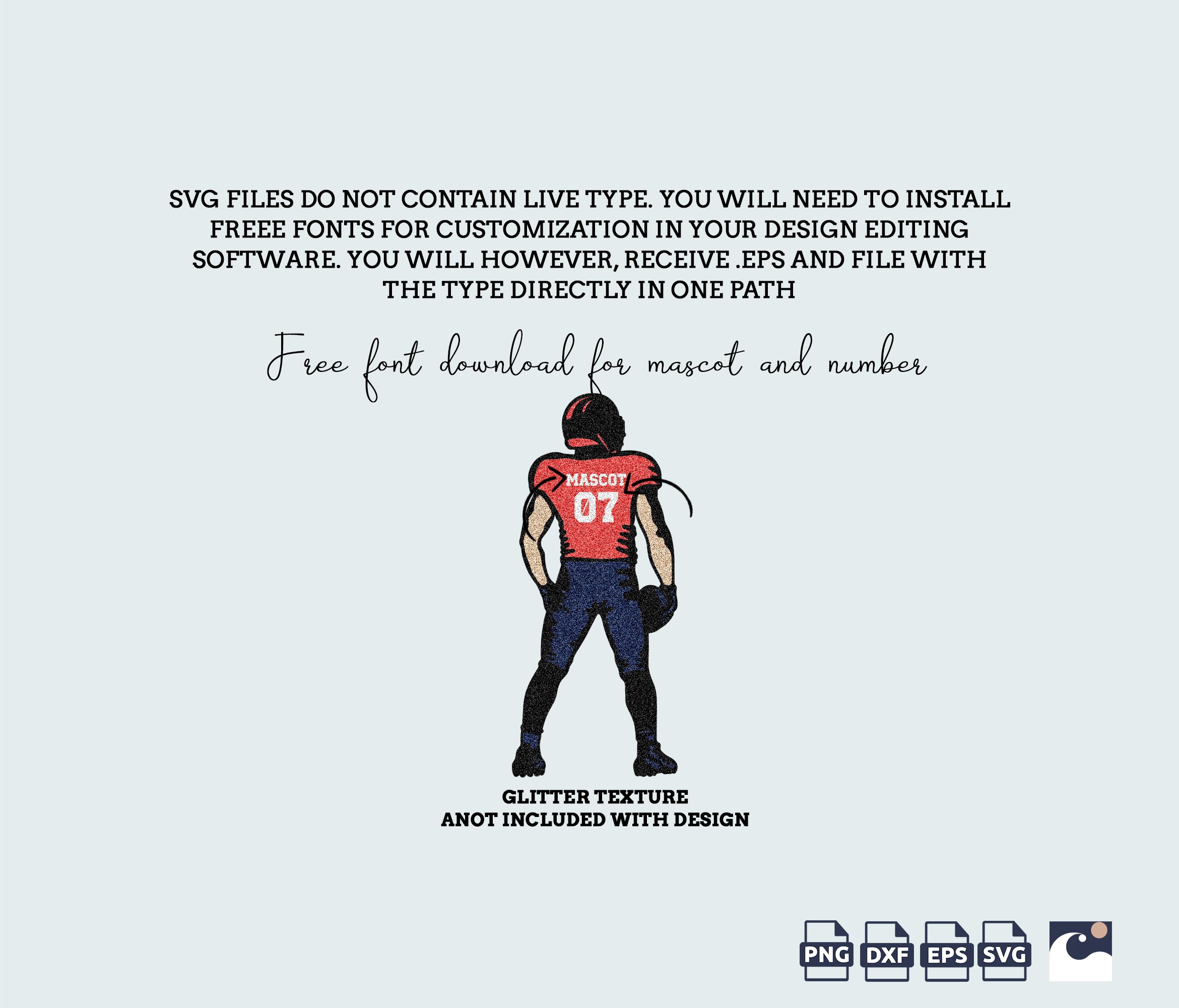 Football Player Silhouette SVG Bundle