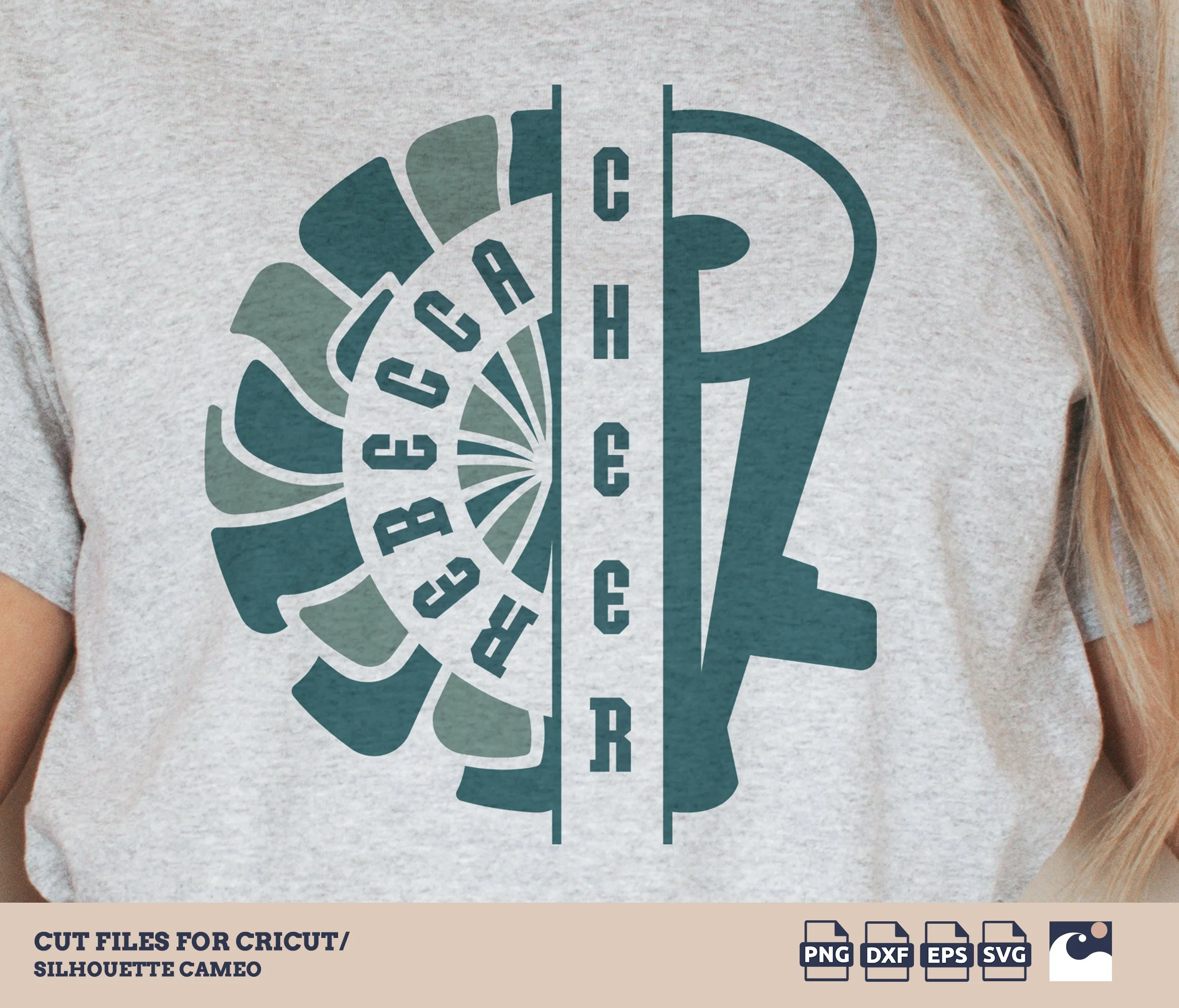 Cheerleader svg png, Megaphone, Pom Pom, Cheer With Name, Personalize Cheer Team Logo, Shirt Designs, Glitter Shirt