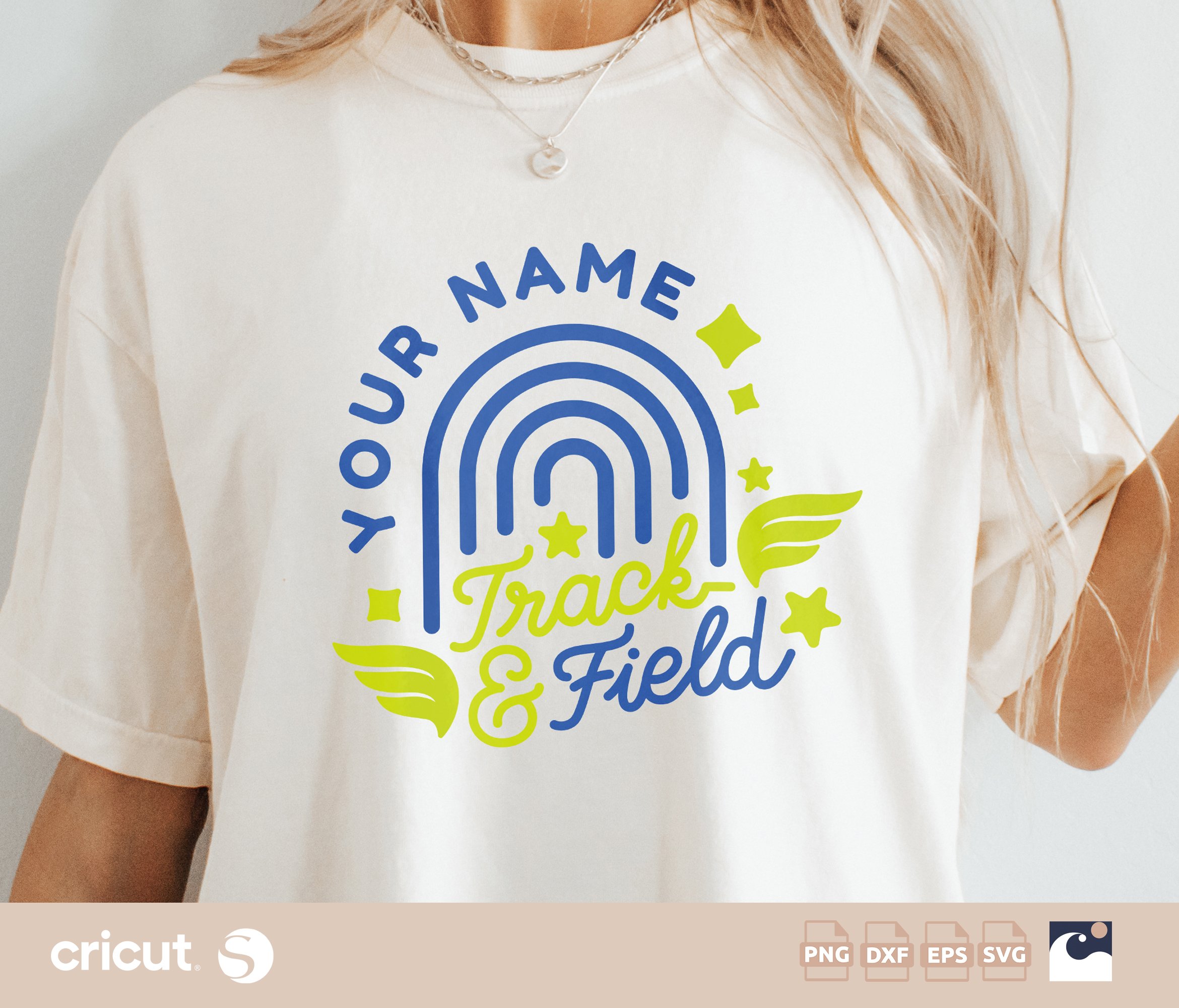 Show your team pride with this Personalized Track & Field Team SVG!