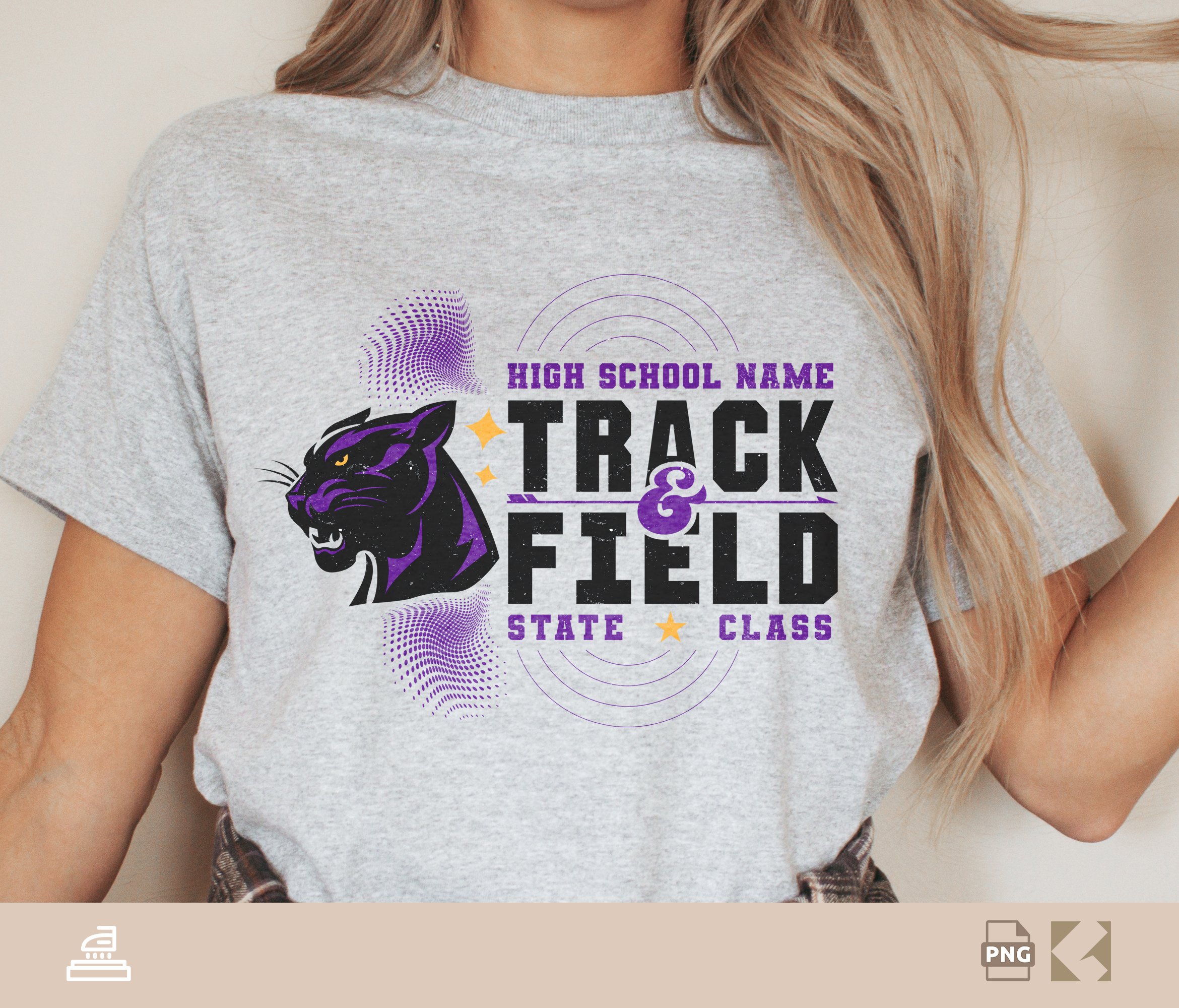 Custom Panthers Track And File Logo PNG, Panther Mascot, Custom School, State, Track Shirts, Sublimation, Panther Track png