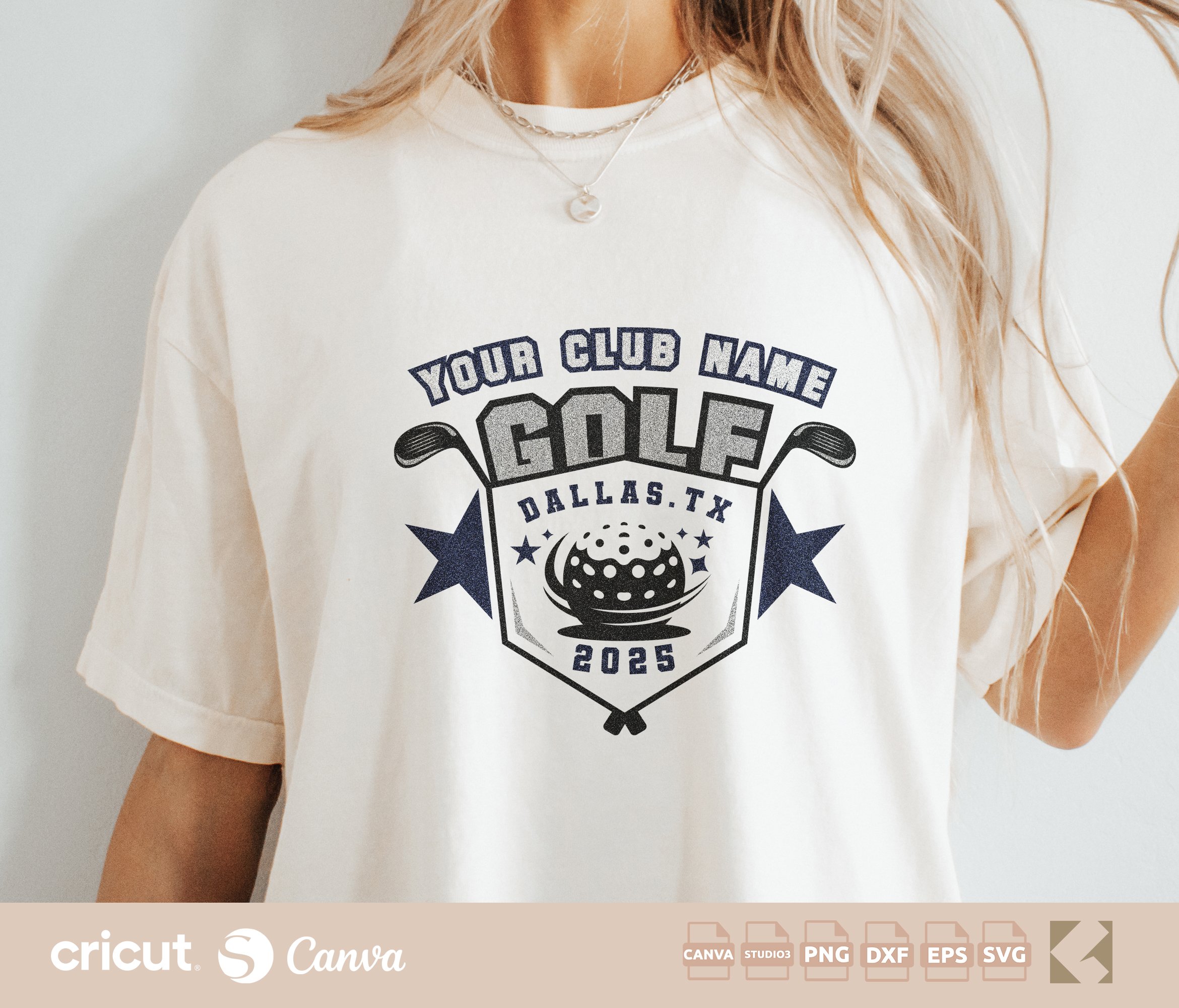Customizable Golf Club Logo svg Template, Golfer svg, Coach, Mom, Player, Golf Ball svg, Golfing svg, Varsity, Golf