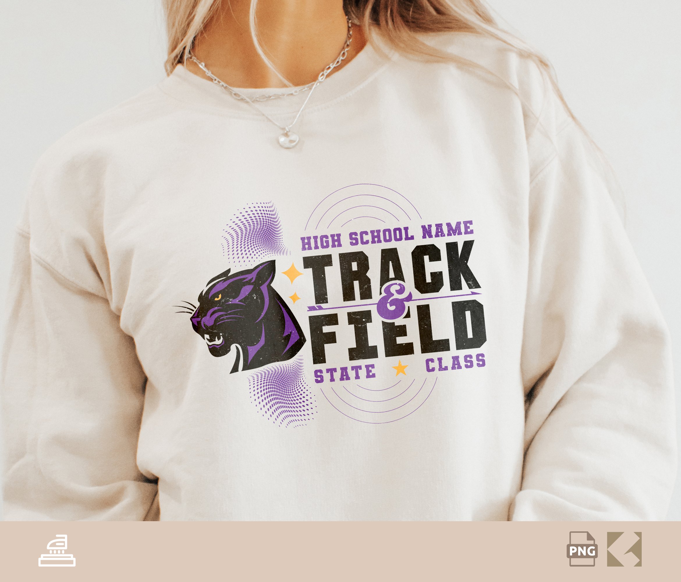 Custom Panthers Track And File Logo PNG, Panther Mascot, Custom School, State, Track Shirts, Sublimation, Panther Track png