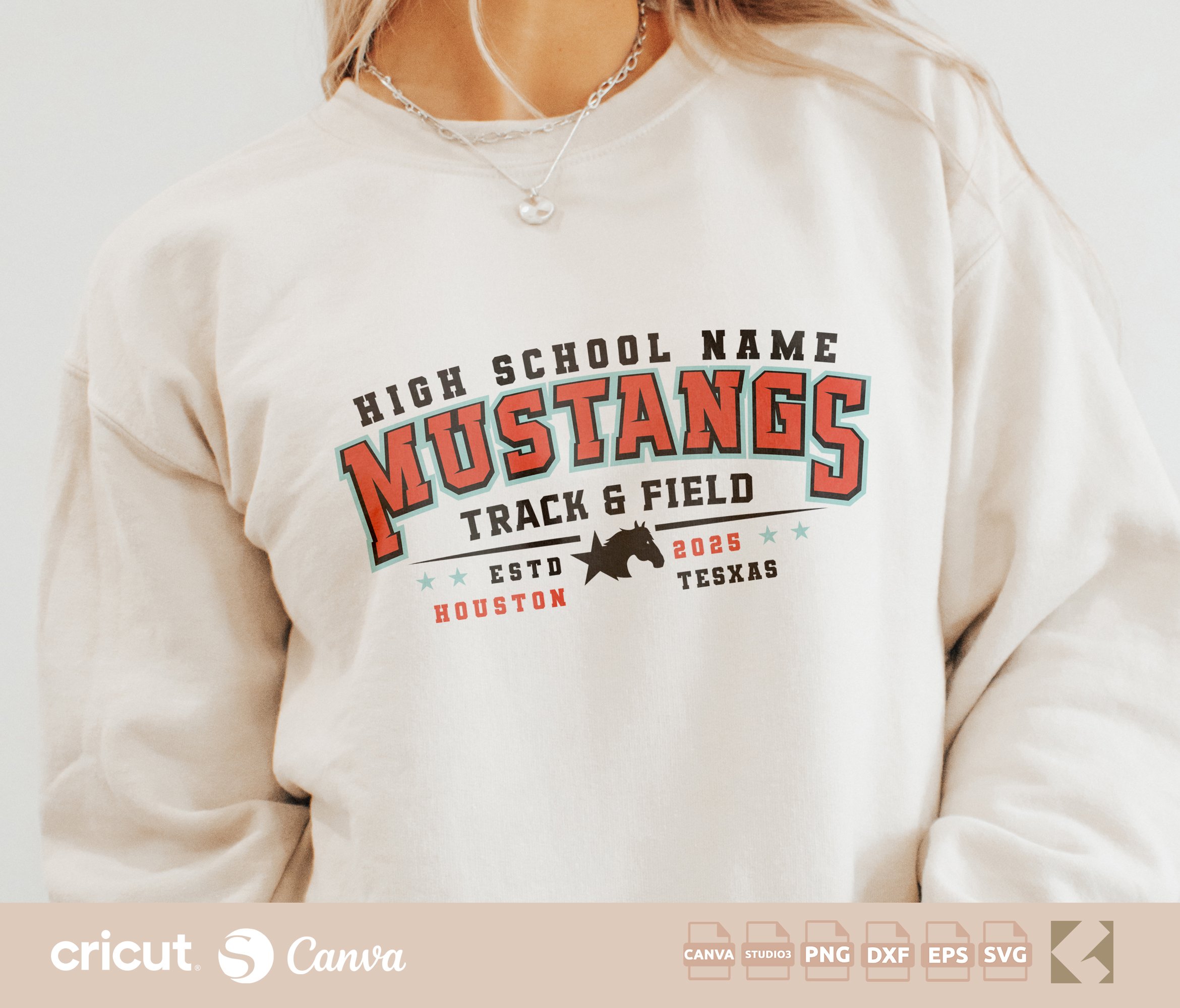 Mustangs Track And File svg png, Varsity Team Design, Shirt, Track Mom svg, Coach, Track Team Gear