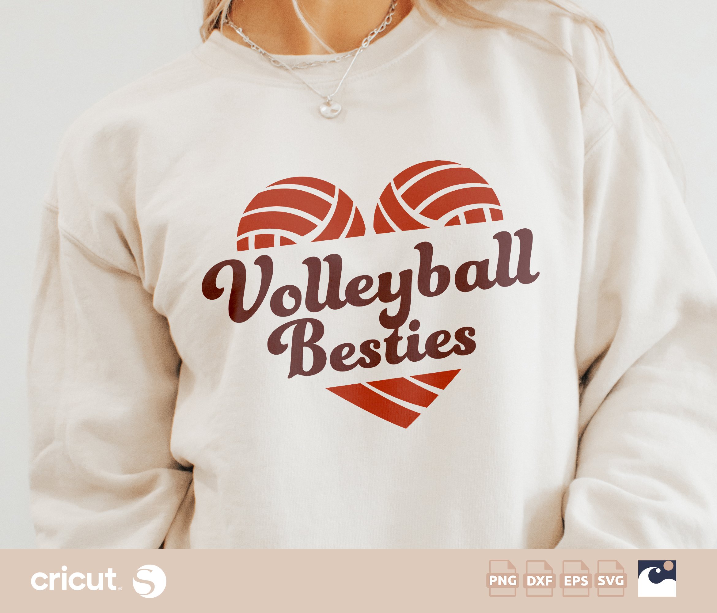Volleyball Besties svg, Heart, Volleyball Ball svg, Volleyball Quote, Love Volleyball svg