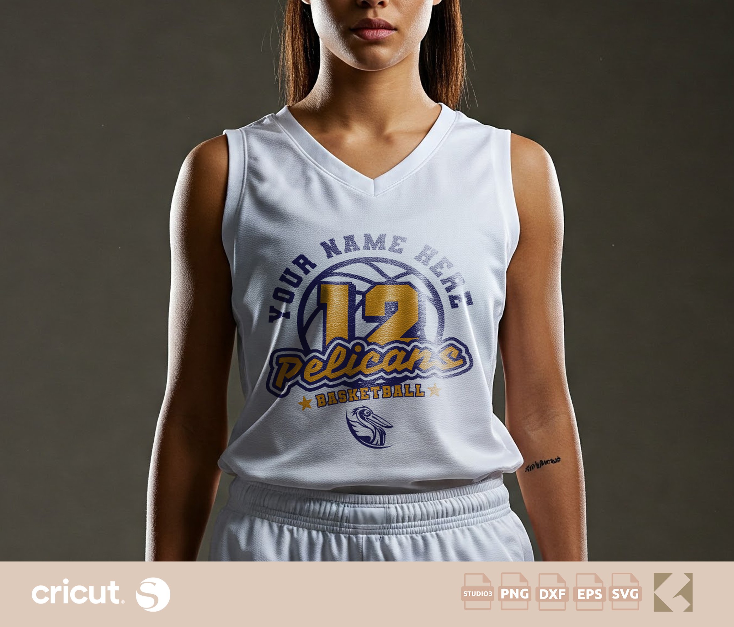 Custom Pelicans Basketball svg png, Team Jersey Design, Logo, Basketball Team Apparel, Pelicans svg, Team Cut File for Apparel, Cricut