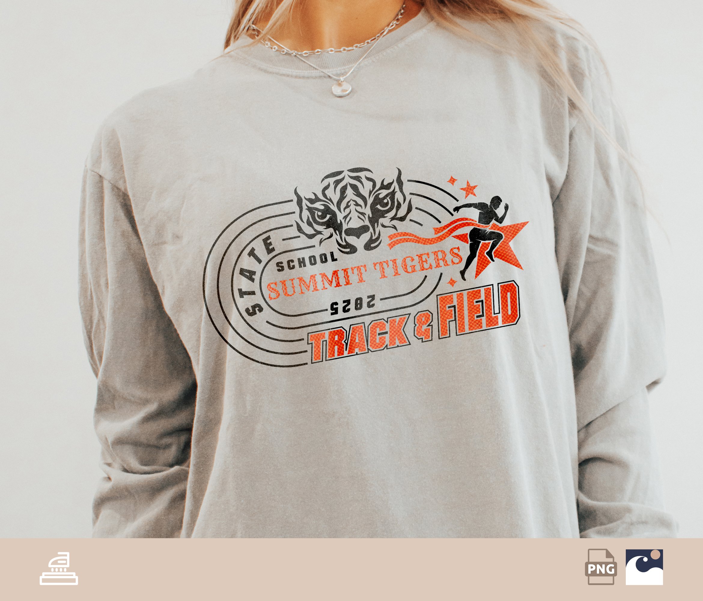 Tigers Track And Field svg studio3, Running, Tigers Track Team Logo, School Name, State, Shirt