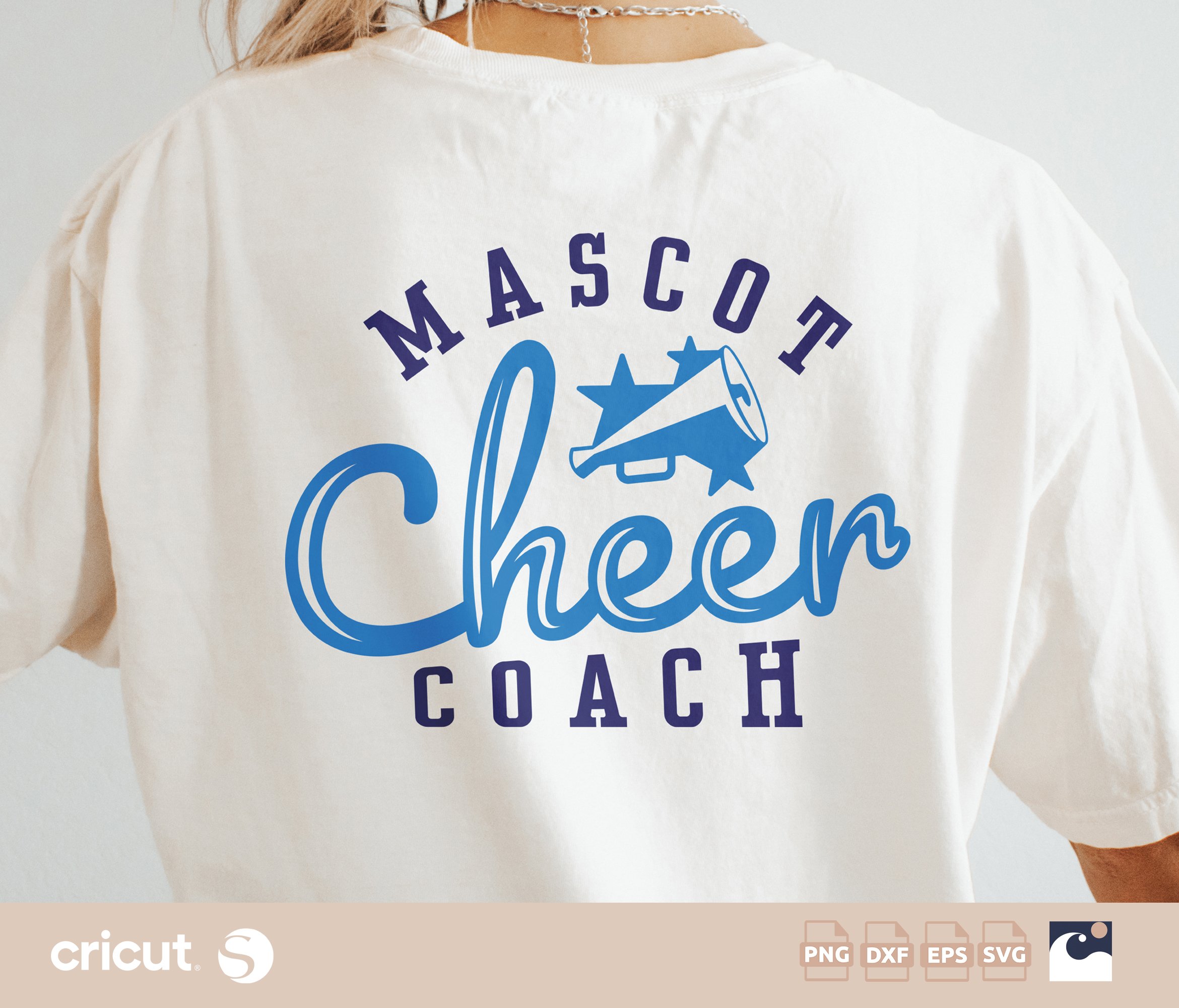 Cheer Coach svg png, Megaphone, Cheerleader Shirts, Cheerleading Coach, Cheer svg With Name, All Star Cheer, Stars Cheer