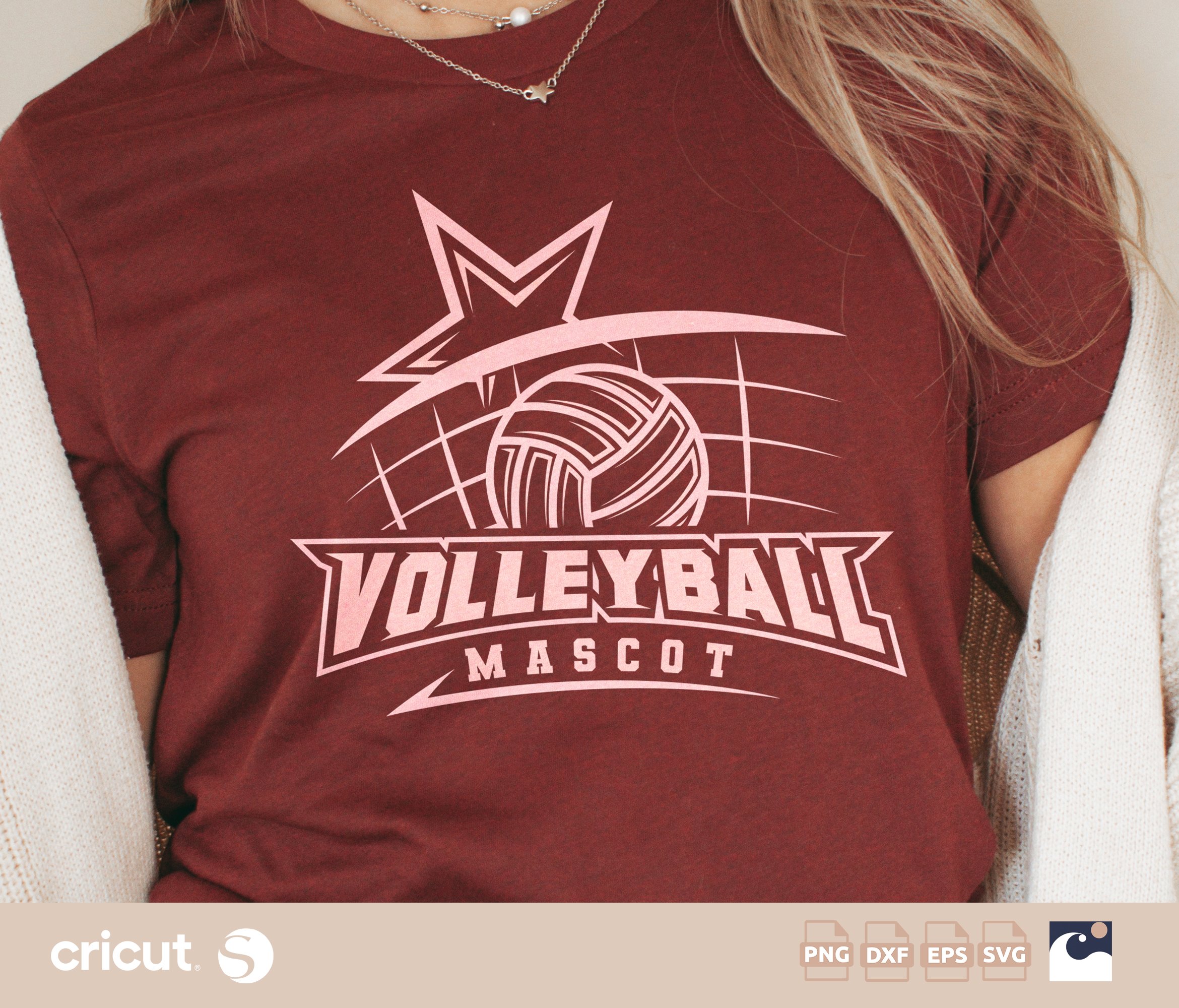 Volleyball Net Star SVG PNG, Team Name Shirt, Dynamic Sports svg, Instant Download