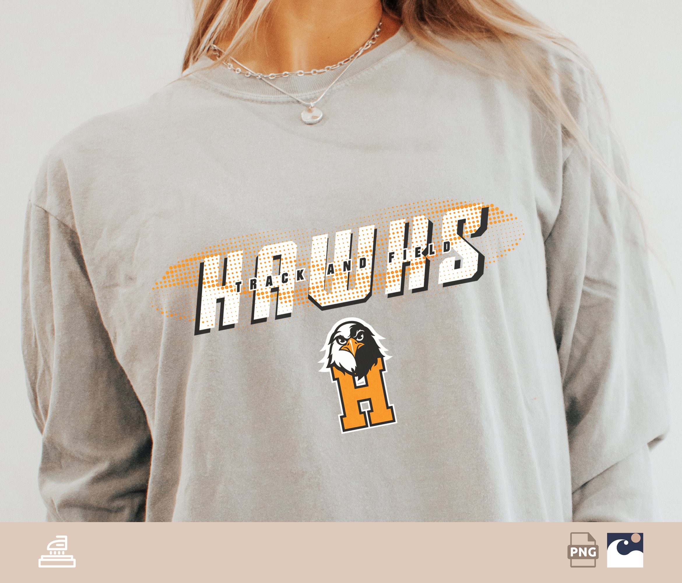 Design Your Legacy: Custom Hawks Track & Field Logo SVG/PNG