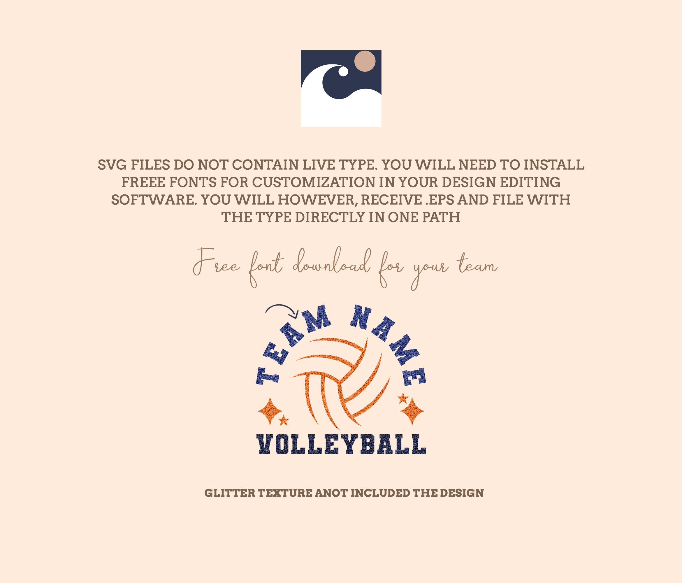 Custom Volleyball Team Name SVG, Personalized Name, Volleyball Team Spirit, Personalized with Your Team Name
