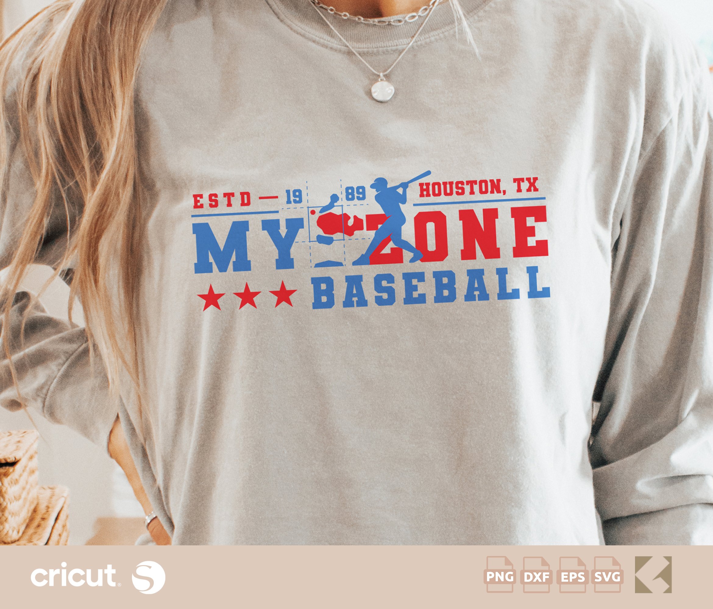 My Zone Baseball SVG Cut File