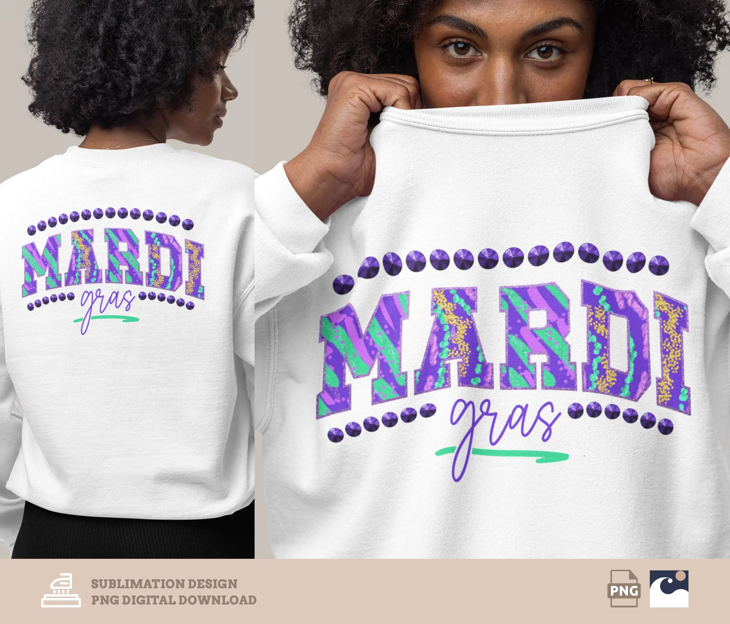 Sequin Mardi Gras png, Varsity Brushstroke, Fleur De Lis png, Faux Glitter Fat Tuesday, Mardi Gras Shirt, Louisiana png, Sublimation