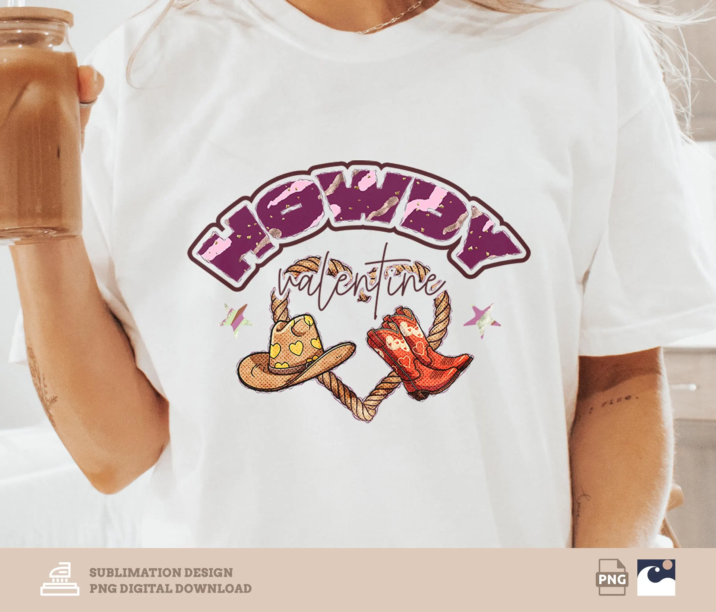 Western Valentine's Day PNG, Cowboy Valentine png, Howdy Valentine png, Rustic, Country Valentine's Day, Shirt, Sublimation