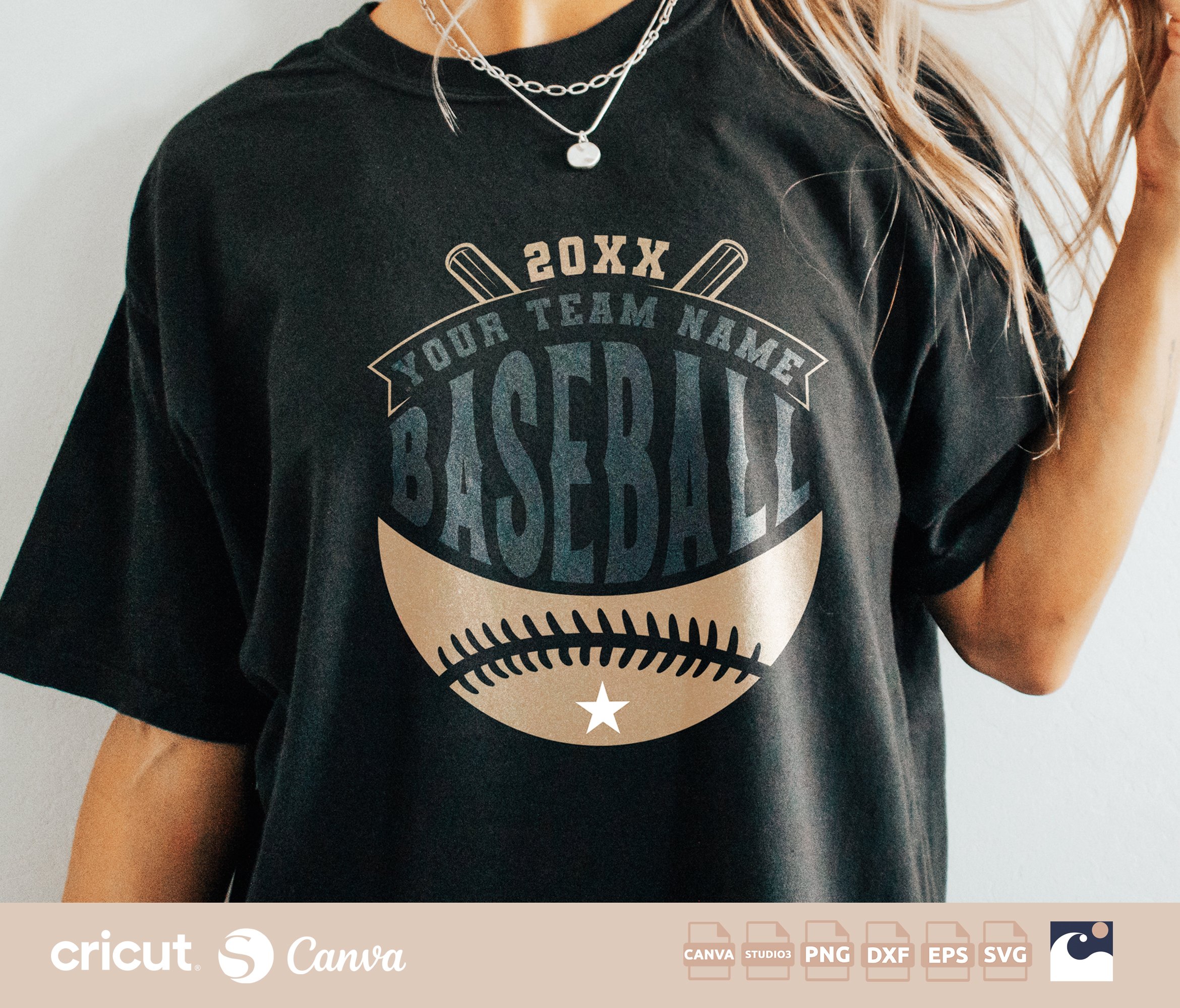 Baseball Team Name svg png, Logo svg, Custom Baseball Team Gear, Mom, Dad, Sports svg, Silhouette, Canva Template, Team Apparel