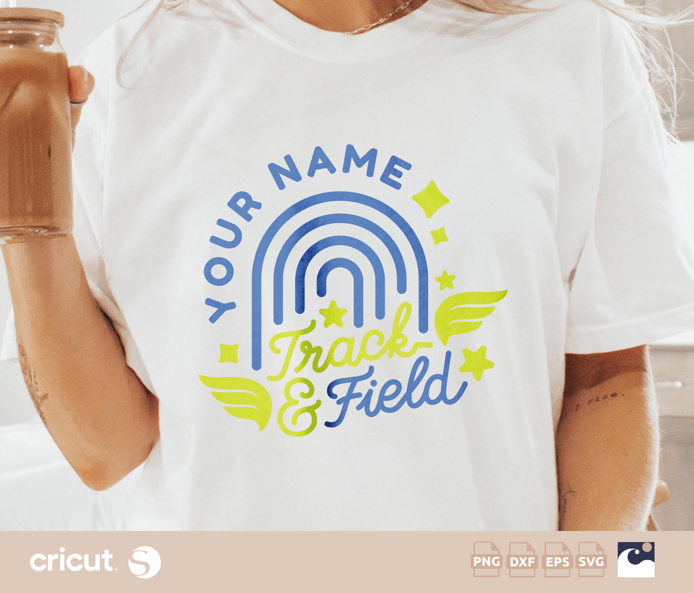 Show your team pride with this Personalized Track & Field Team SVG!