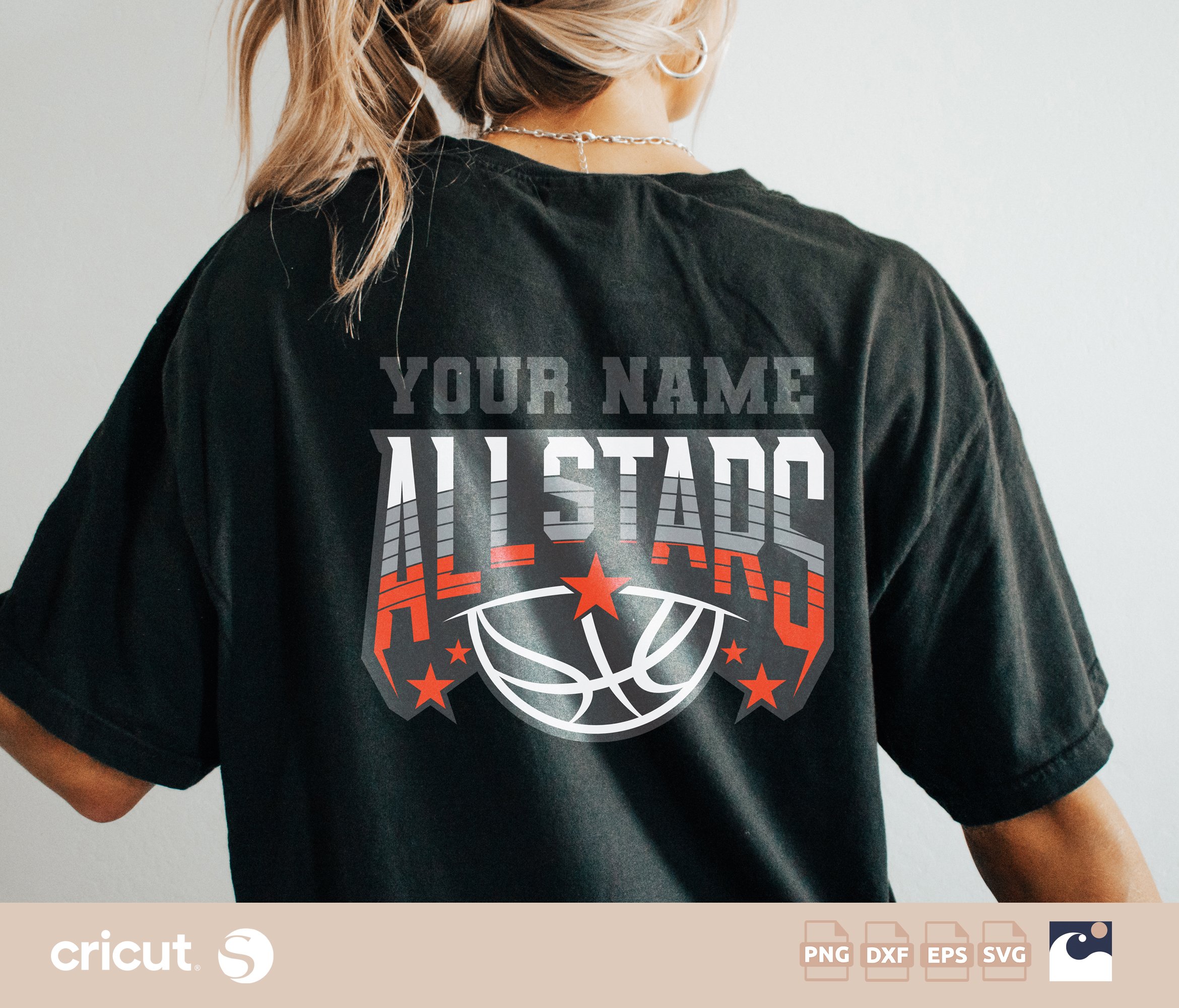 Elite All-Star Basketball Cut File - Cricut & Silhouette Ready!