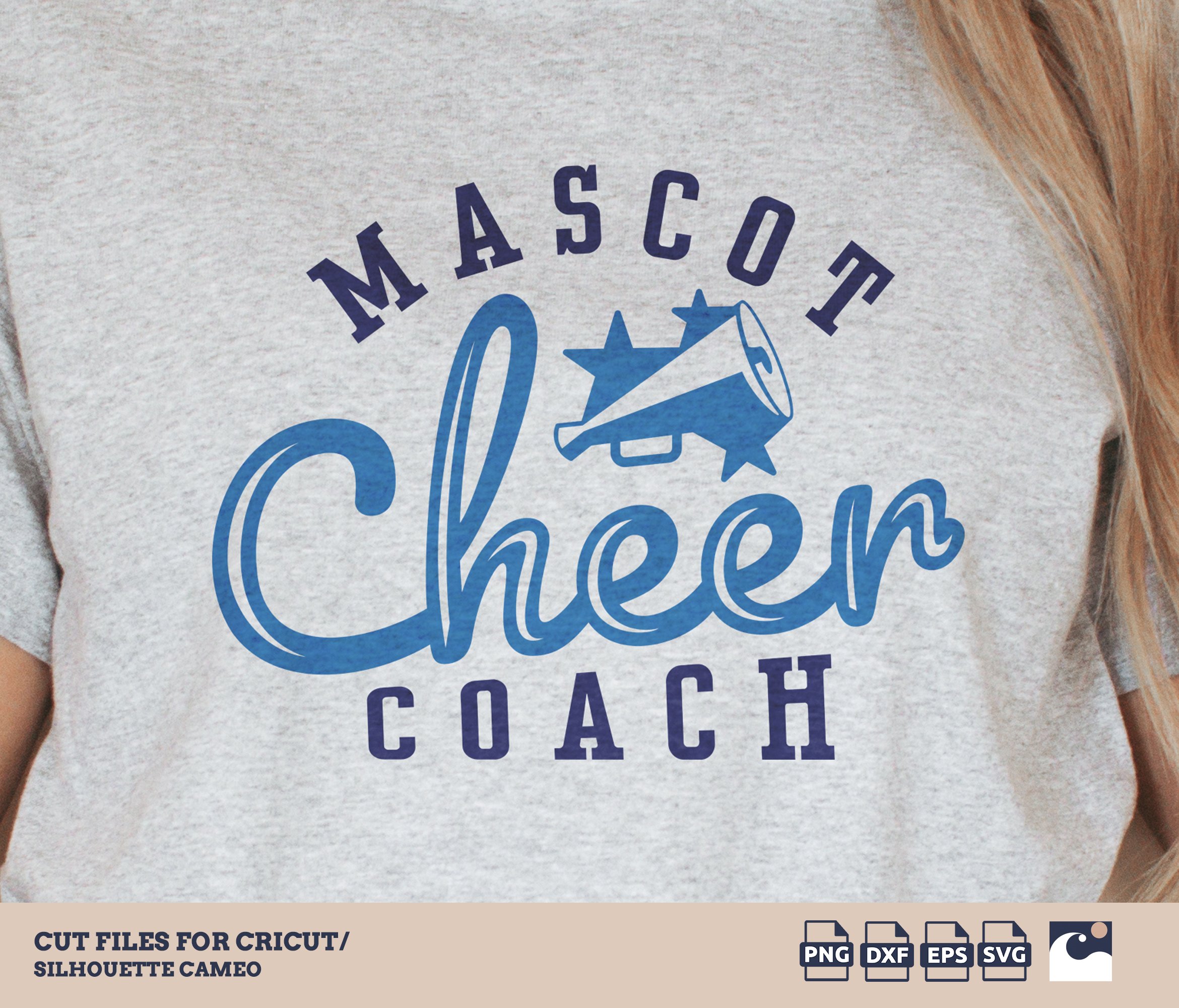 Cheer Coach svg png, Megaphone, Cheerleader Shirts, Cheerleading Coach, Cheer svg With Name, All Star Cheer, Stars Cheer