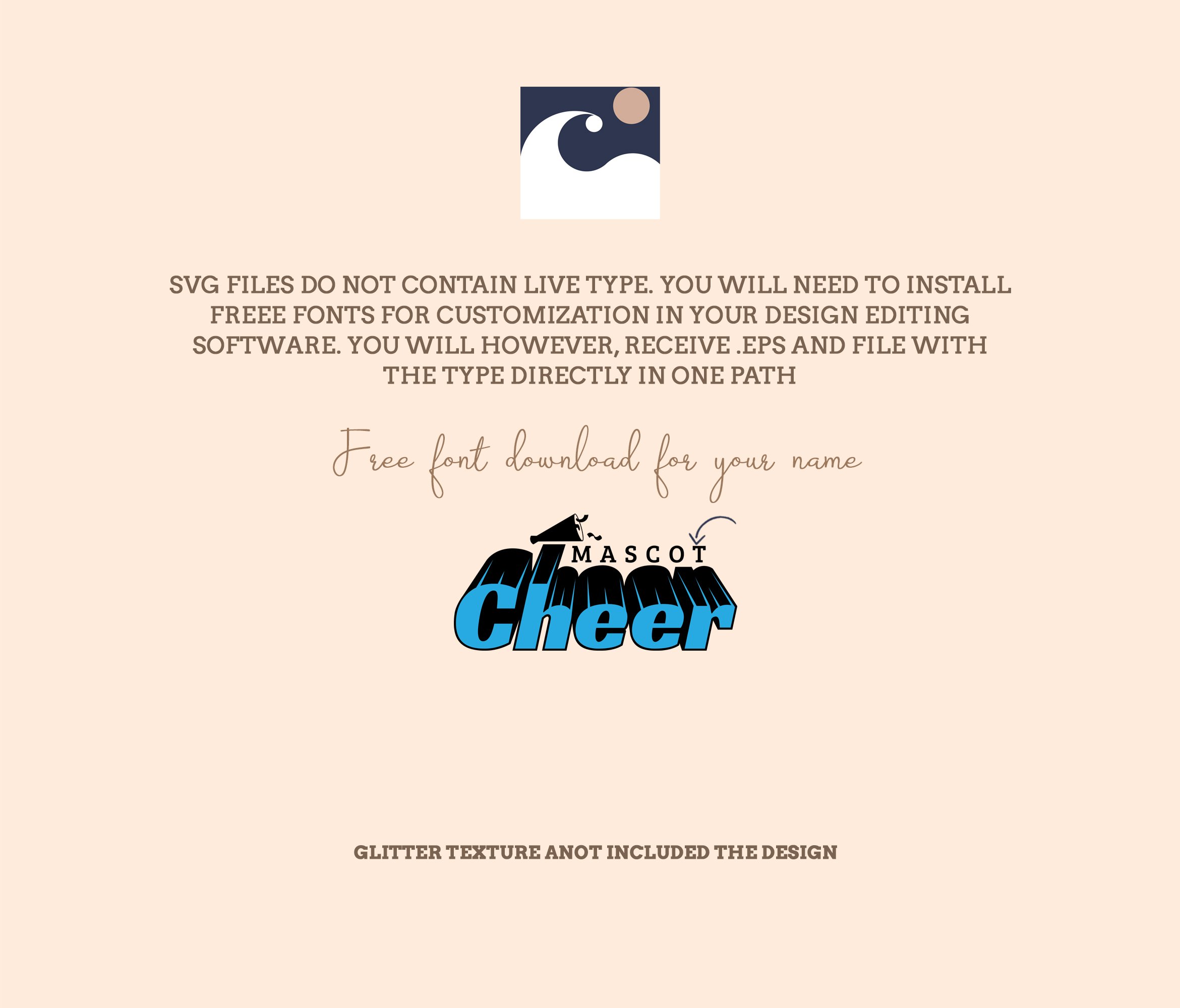 Cheer SVG PNG - Megaphone & Shirt Design for Cheer Mom - Cut File