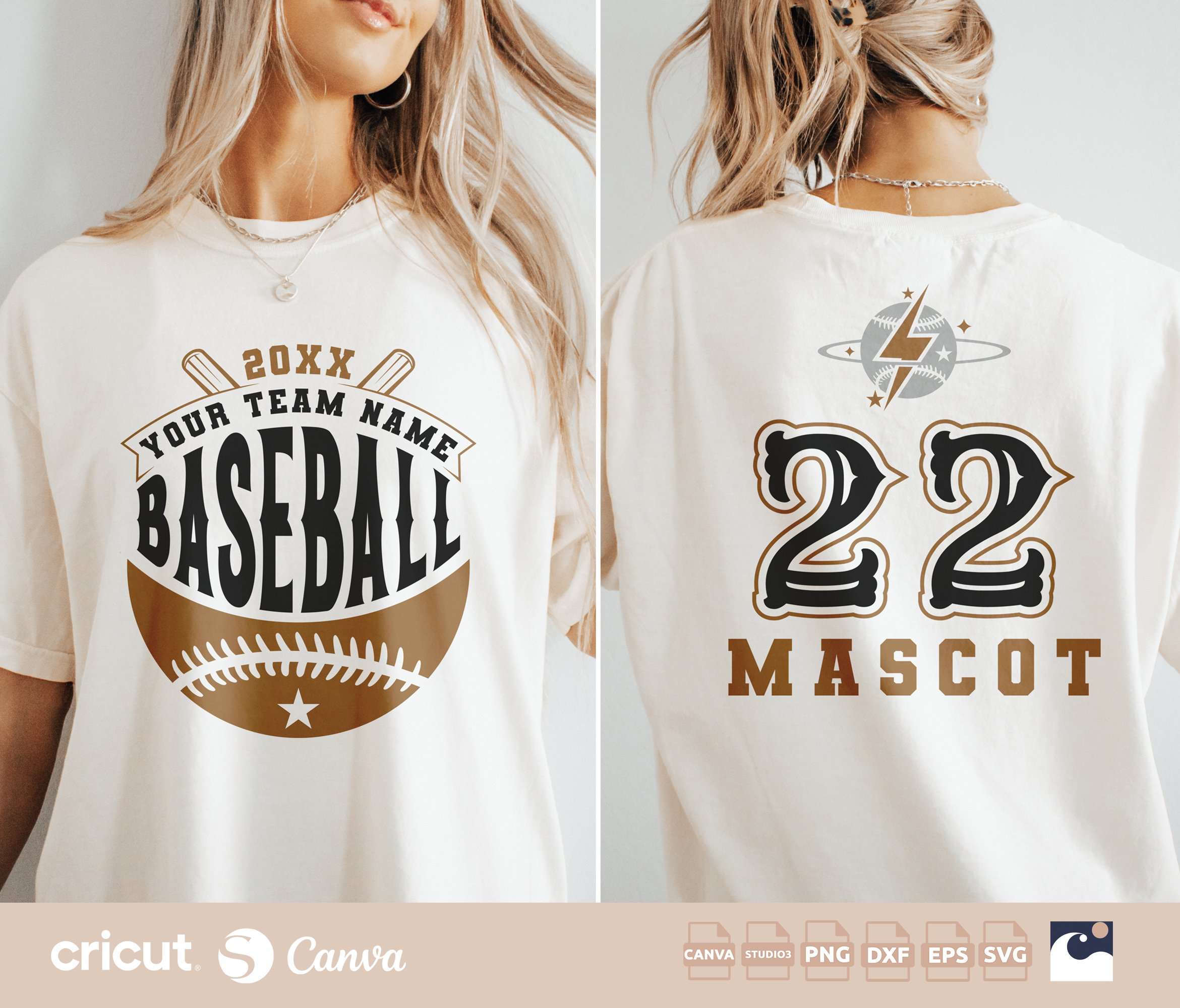 Baseball Team Name svg png, Logo svg, Custom Baseball Team Gear, Mom, Dad, Sports svg, Silhouette, Canva Template, Team Apparel