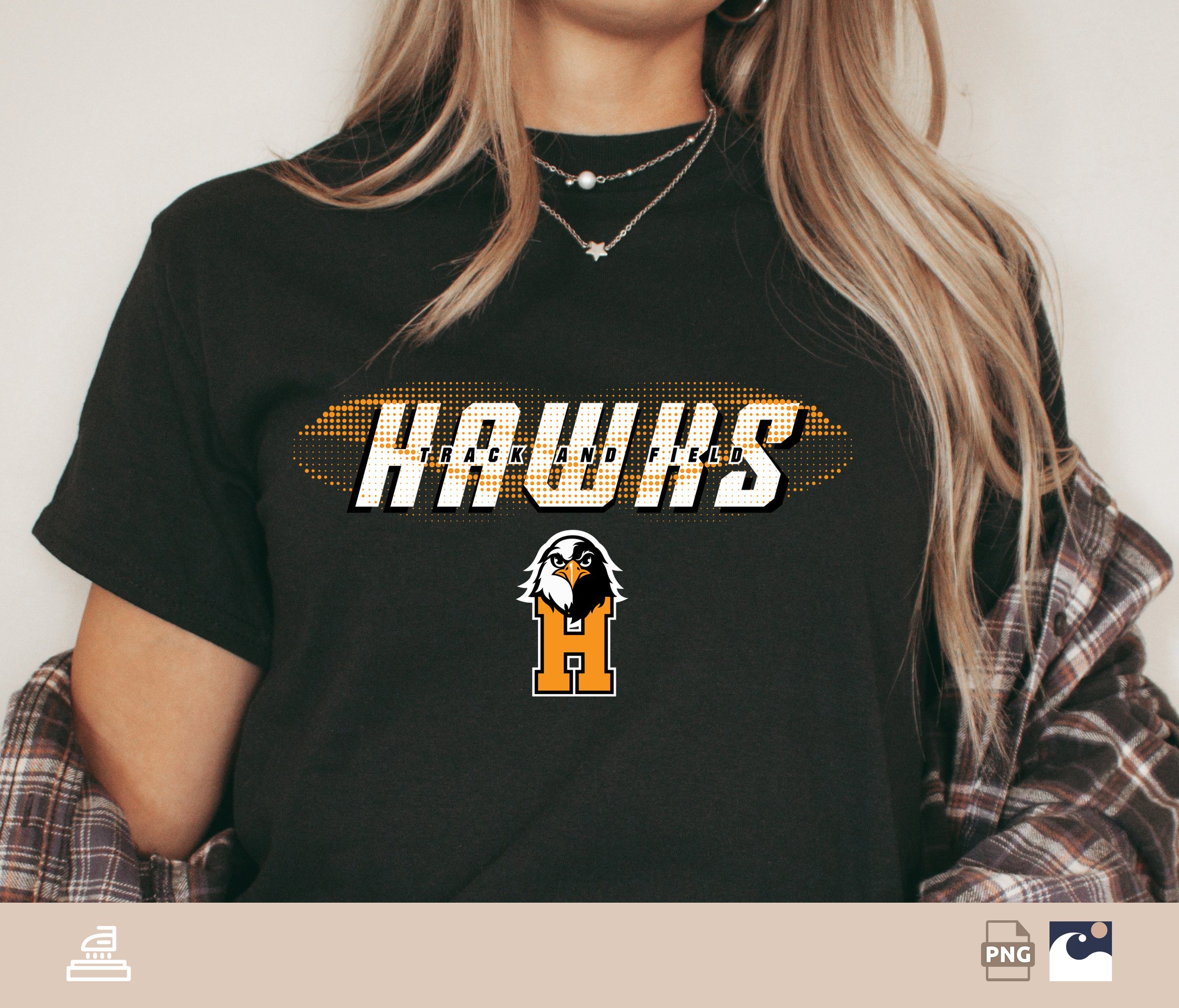 Design Your Legacy: Custom Hawks Track & Field Logo SVG/PNG
