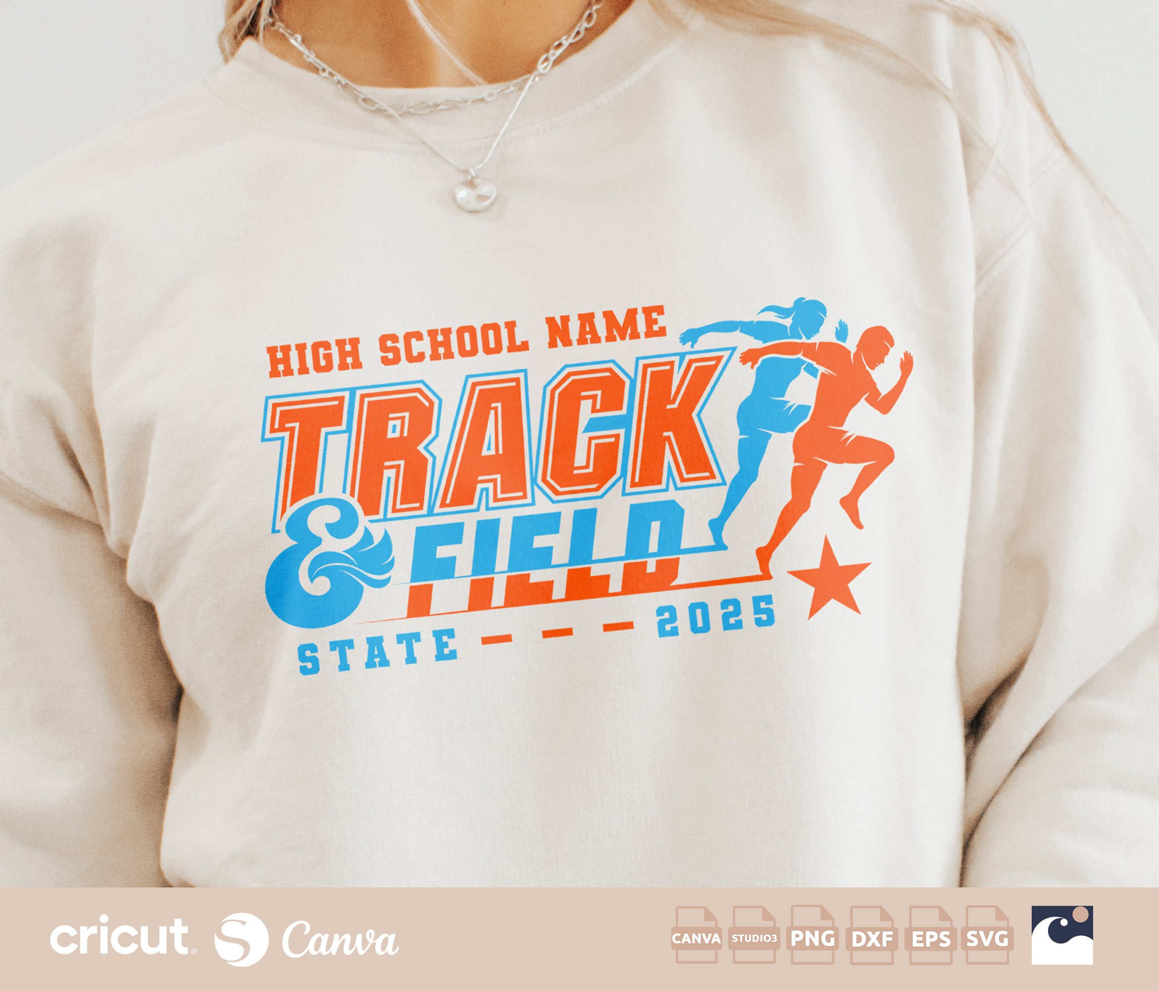 Track And Field Team svg png, Runner Silhouette, Logo, High School, Track Shirt Design