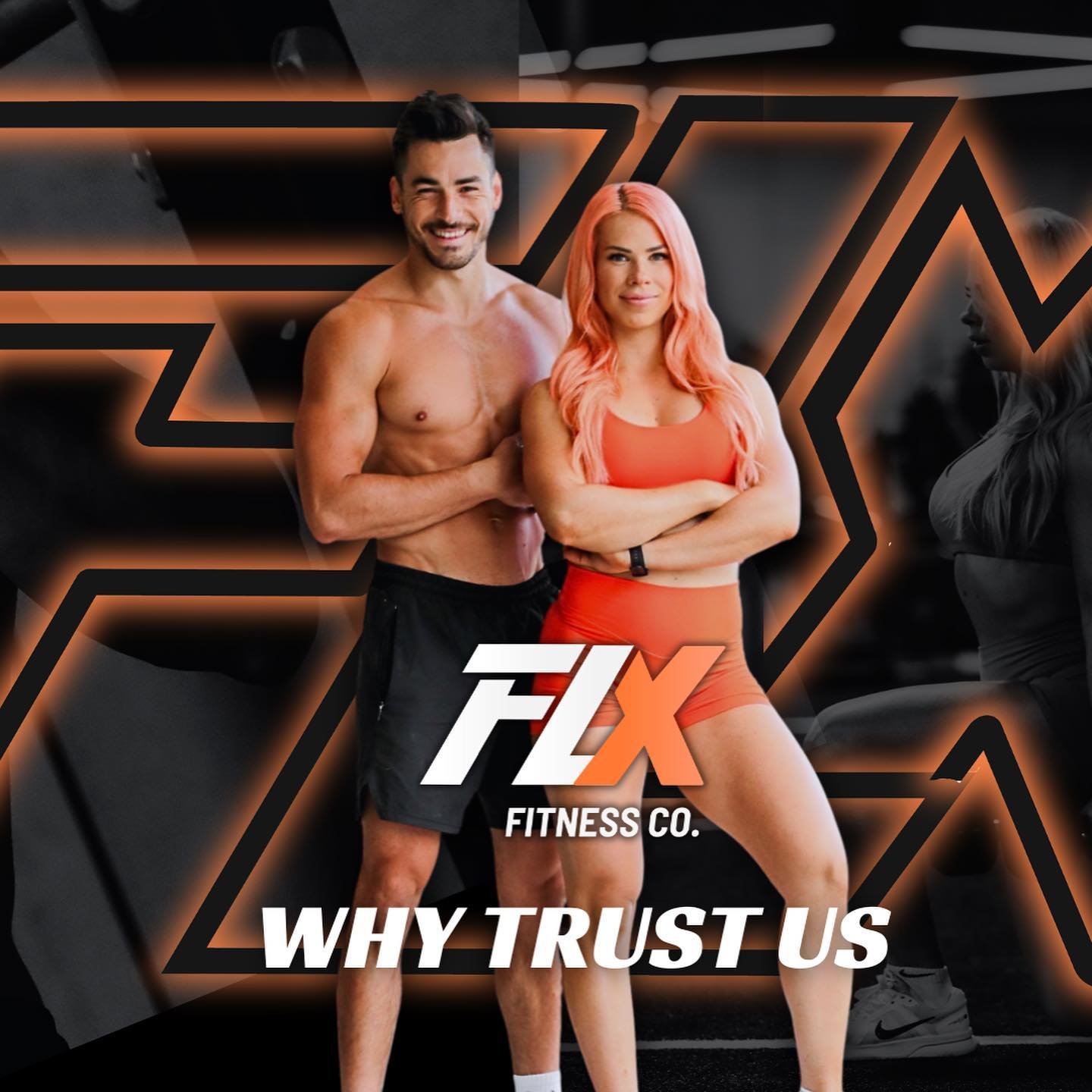 Welcome to FLX FITNESS CO Home to Coaching like you&rsquo;ve never seen before 💪🏼 It&rsquo;s time to unlock your True Potential. 

We have been in your shoes, helped others overcome challenges you&rsquo;re currently facing and created unbeatable re