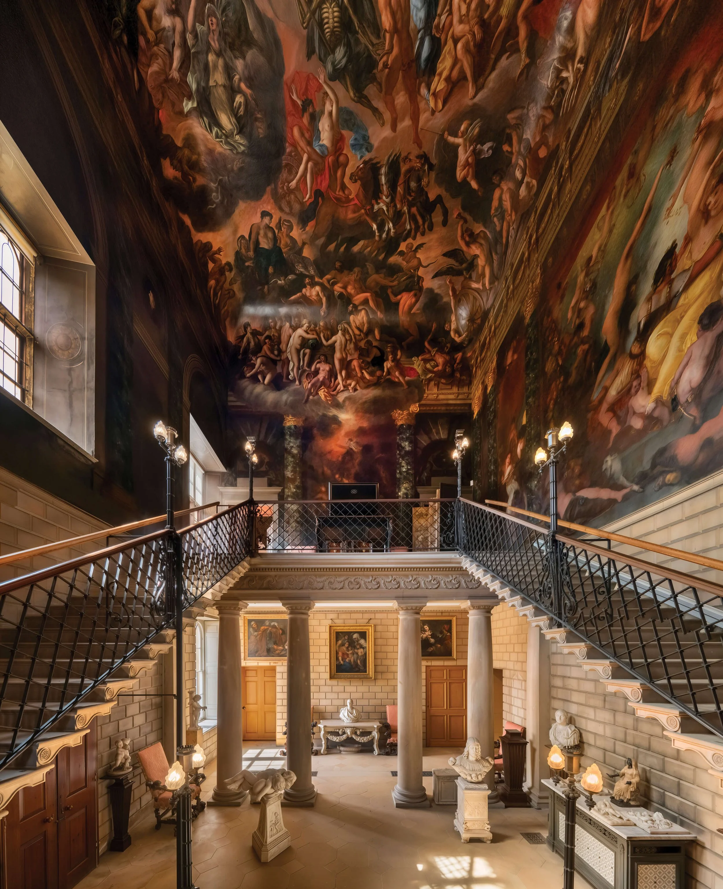 Verrio's Hell Staircase at Burghley House