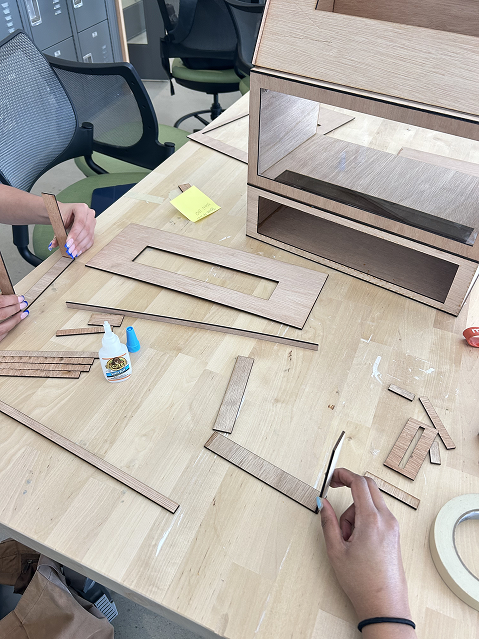 assembling the kiosk