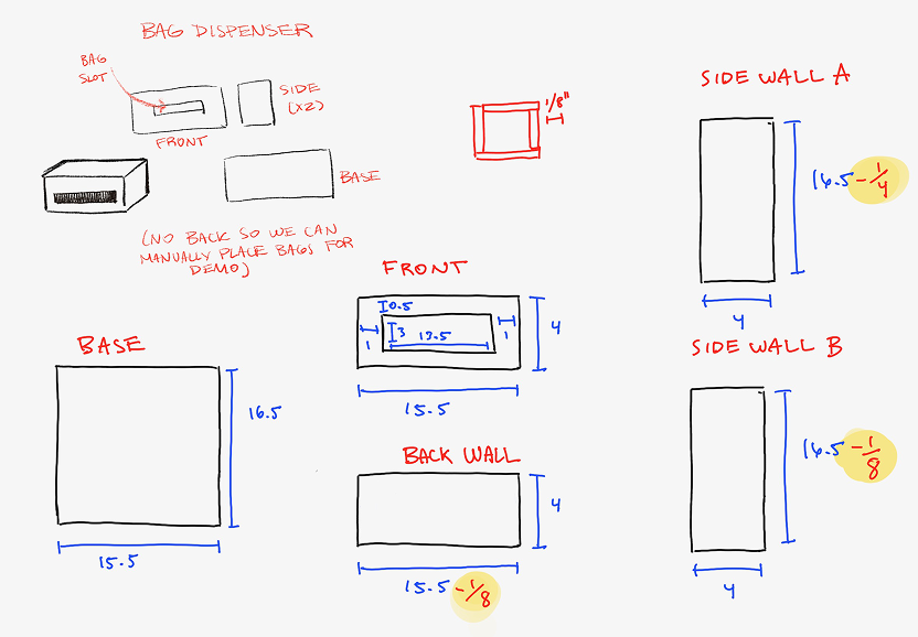 final sketches with measurements