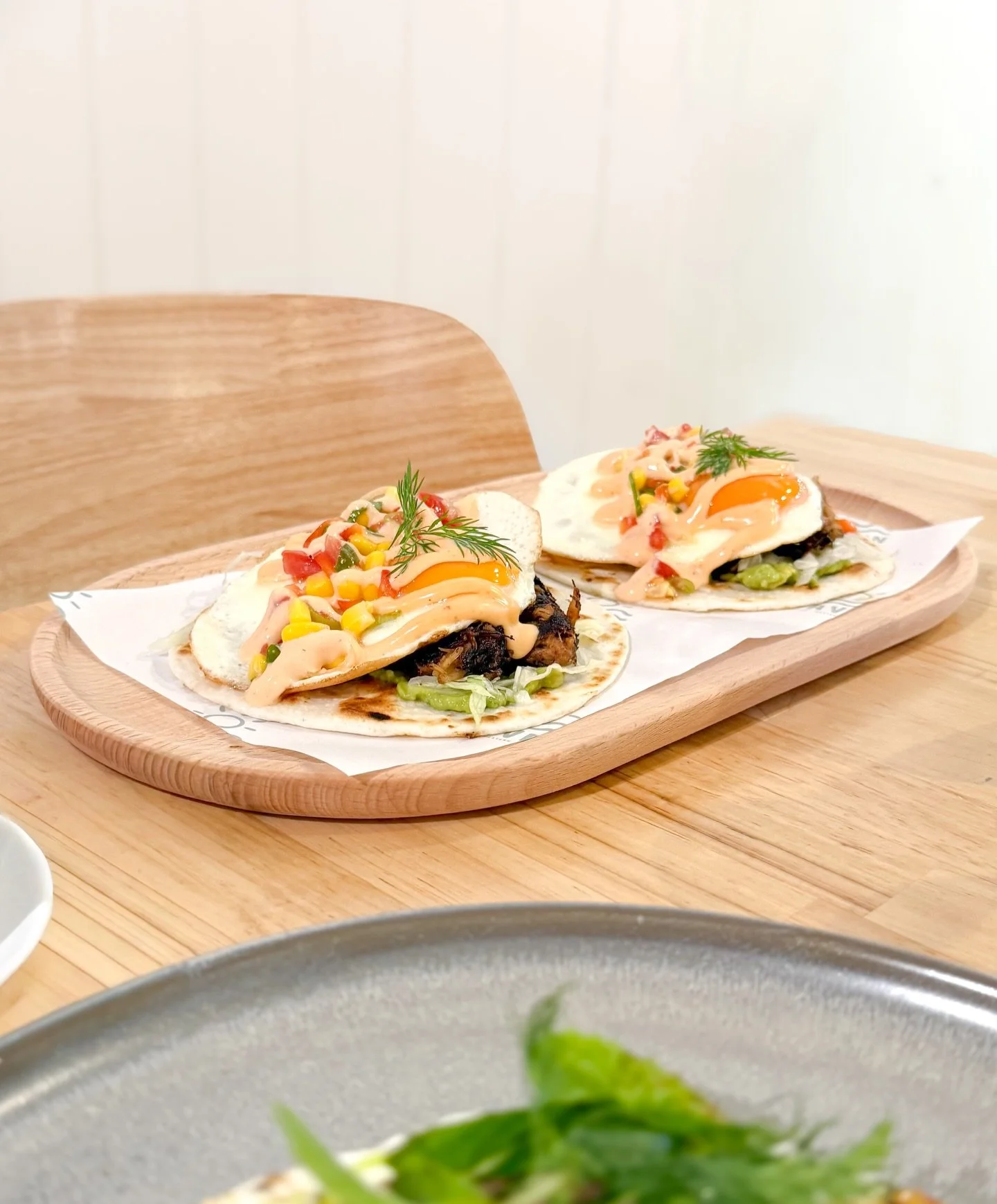 Our menu has had a glow up ✨ Say hello to our new brekky tacos, Huevos Rancheros 🌮