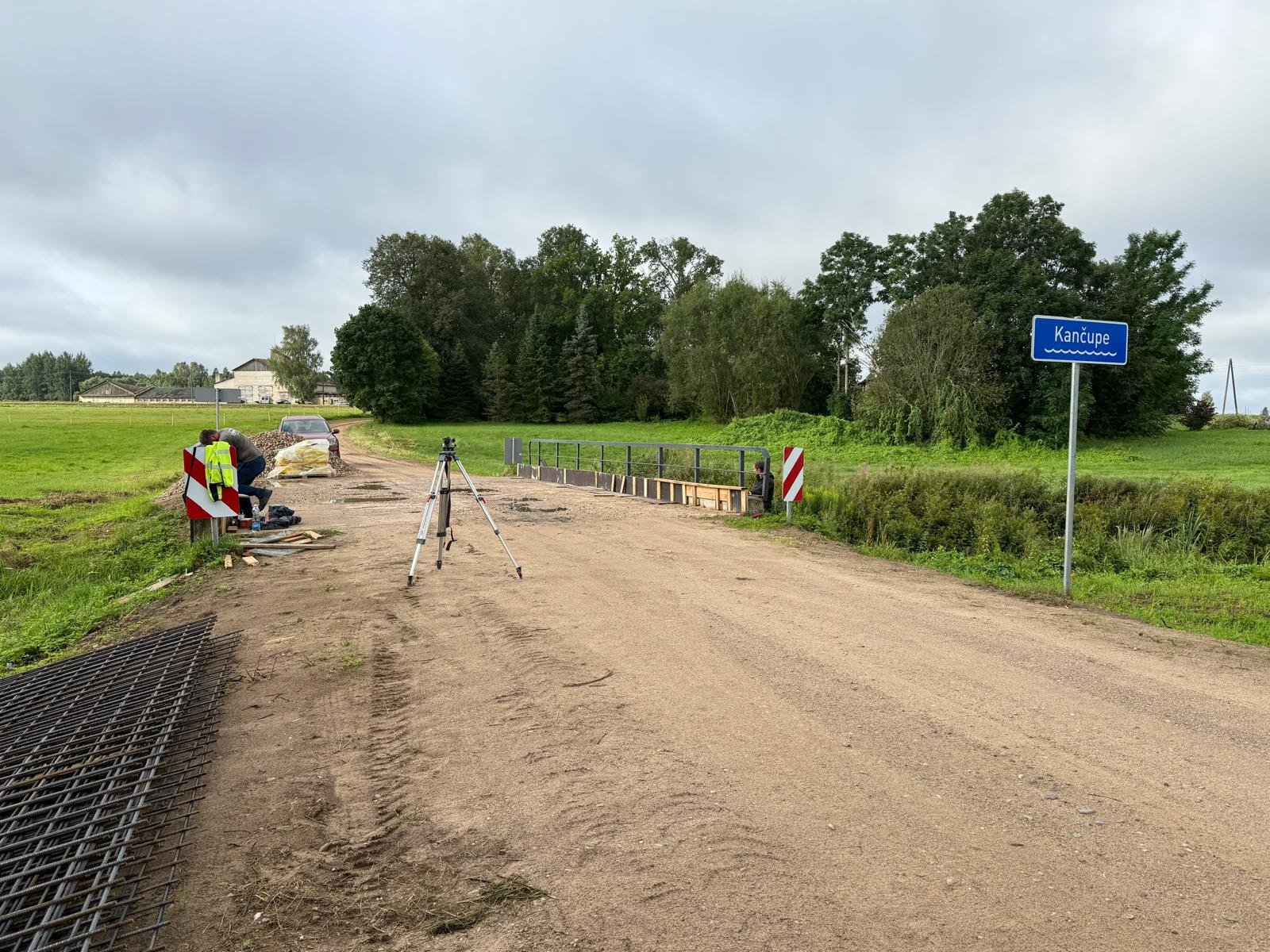 Kančupes tilta remontdarbi