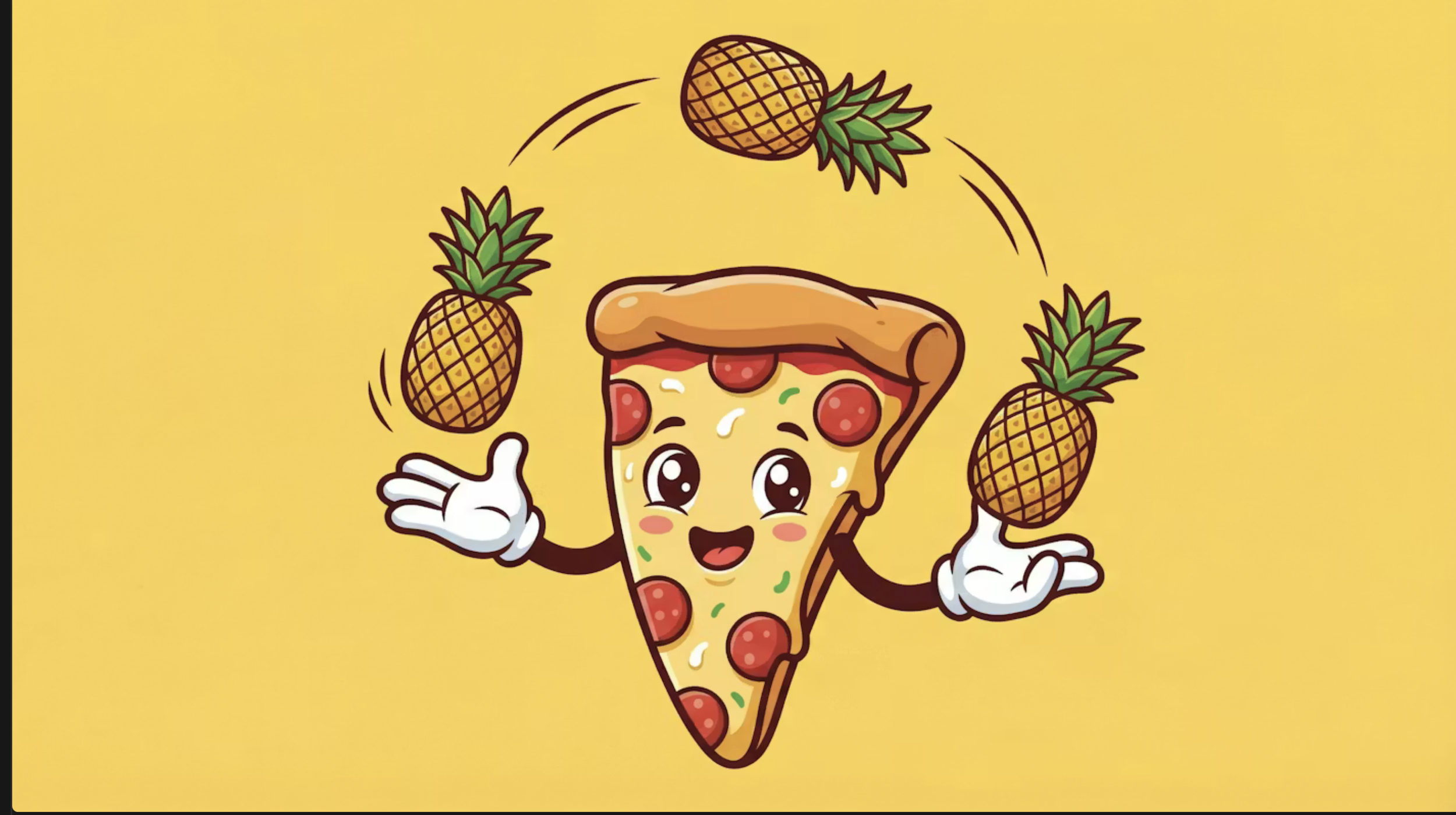 Biga Betta Balls Pizza man sticker