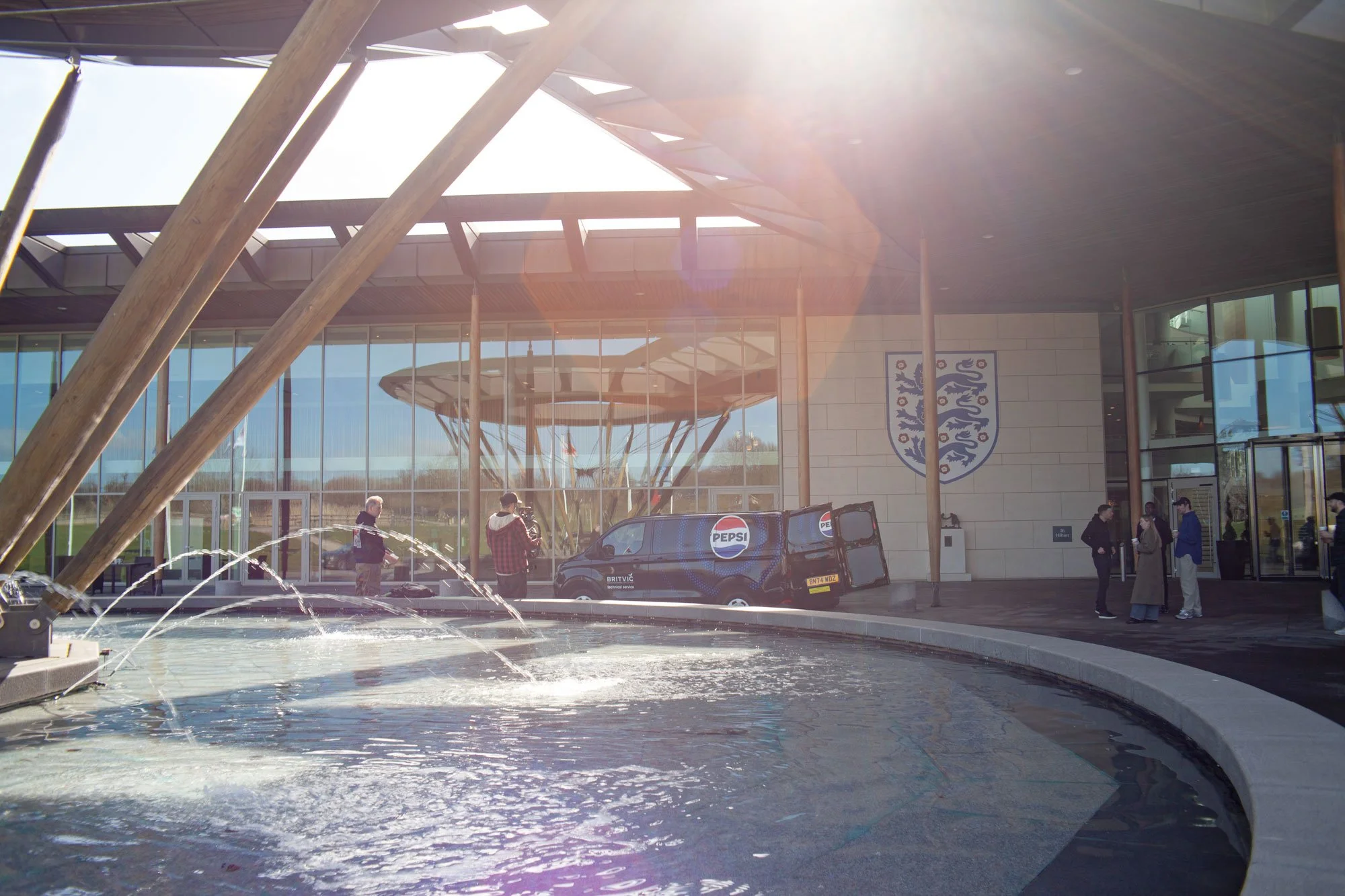 Filming branded content for Pepsi Max football partnership launch