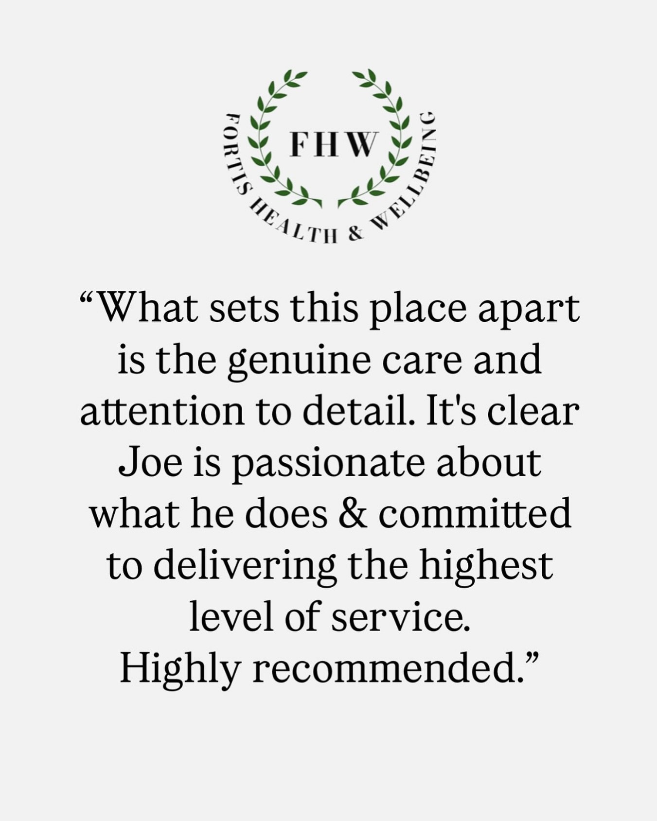 🌿 REVIEW OF THE WEEK 🌿
Delighted to have received another wonderful five star review today ⭐️
This lovely client came for an Arthrosamid injection this week and we were so pleased to hear her wonderful feedback. Have a read for yourself 👀
&ldq