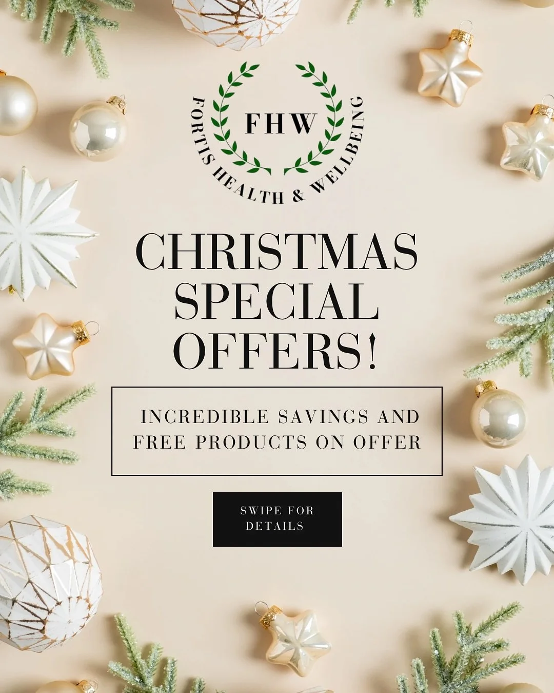 🌿 CHRISTMAS SPECIAL OFFERS 🌿

As promised.. our best and biggest offers yet! 🥳

To celebrate the festive season we have created some super special offers for the month of December! 🎄

Up to 20% discounts for many of our services as well as free p