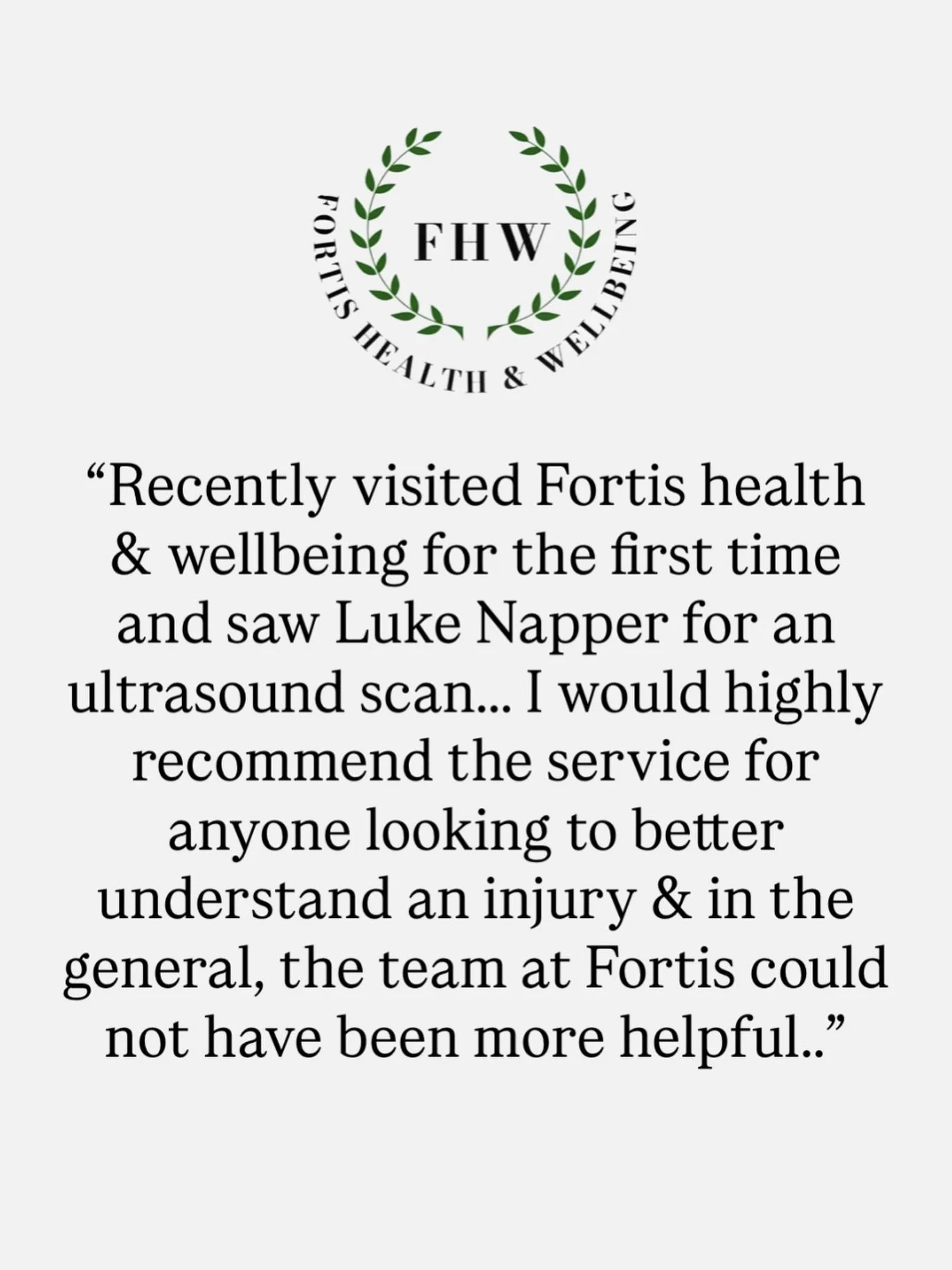 🌿 REVIEW OF THE WEEK 🌿

Luke has already picked up his first 5⭐ review after his very first clinic with us! But honestly, we&rsquo;re not surprised. With his extensive physiotherapy background and expertise in ultrasound imaging, Luke brings both c