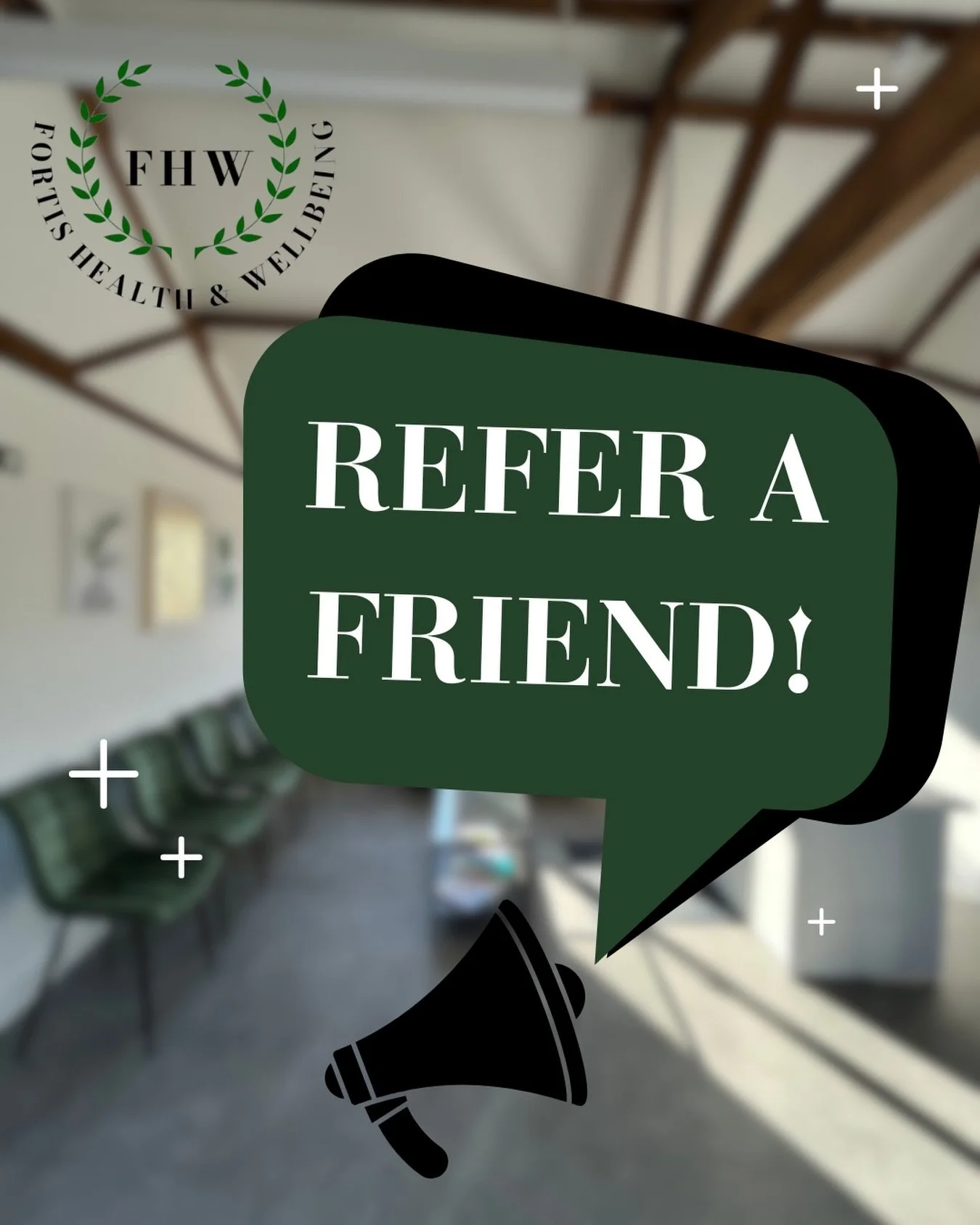 🌿 REFER A FRIEND 🌿

Did you know we run a refer a friend scheme? If you&rsquo;ve been happy with your treatment, why not share the good news! Refer a friend and when they make a booking, you&rsquo;ll both receive &pound;5 off your next treatment* ?