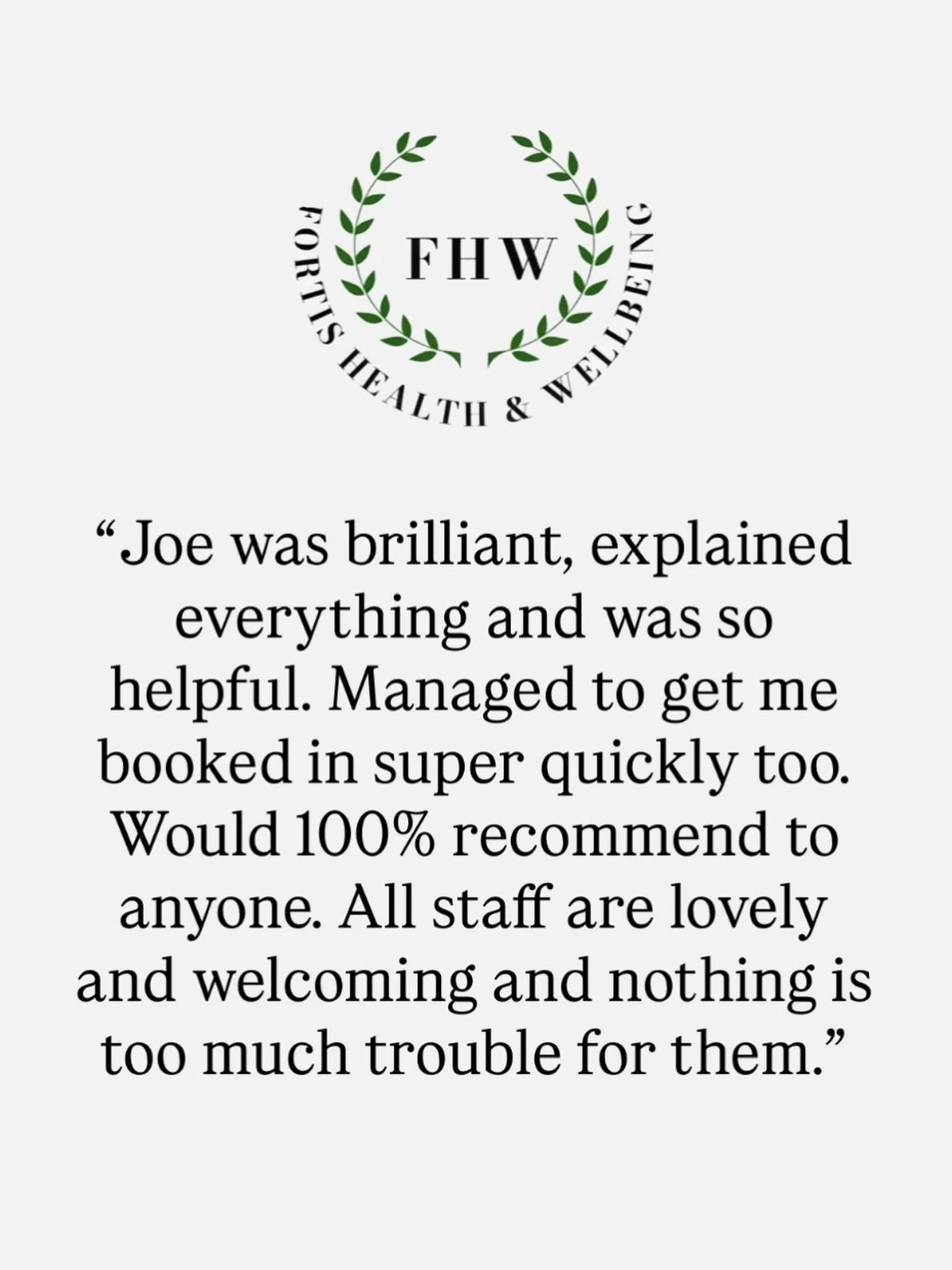 🌿 REVIEW OF THE WEEK 🌿

It&rsquo;s that time again, and this week&rsquo;s review has certainly put a smile on our faces! We were delighted to receive these kind words from a client following their visit with Joe 🙌

&ldquo;Joe was brilliant, explai