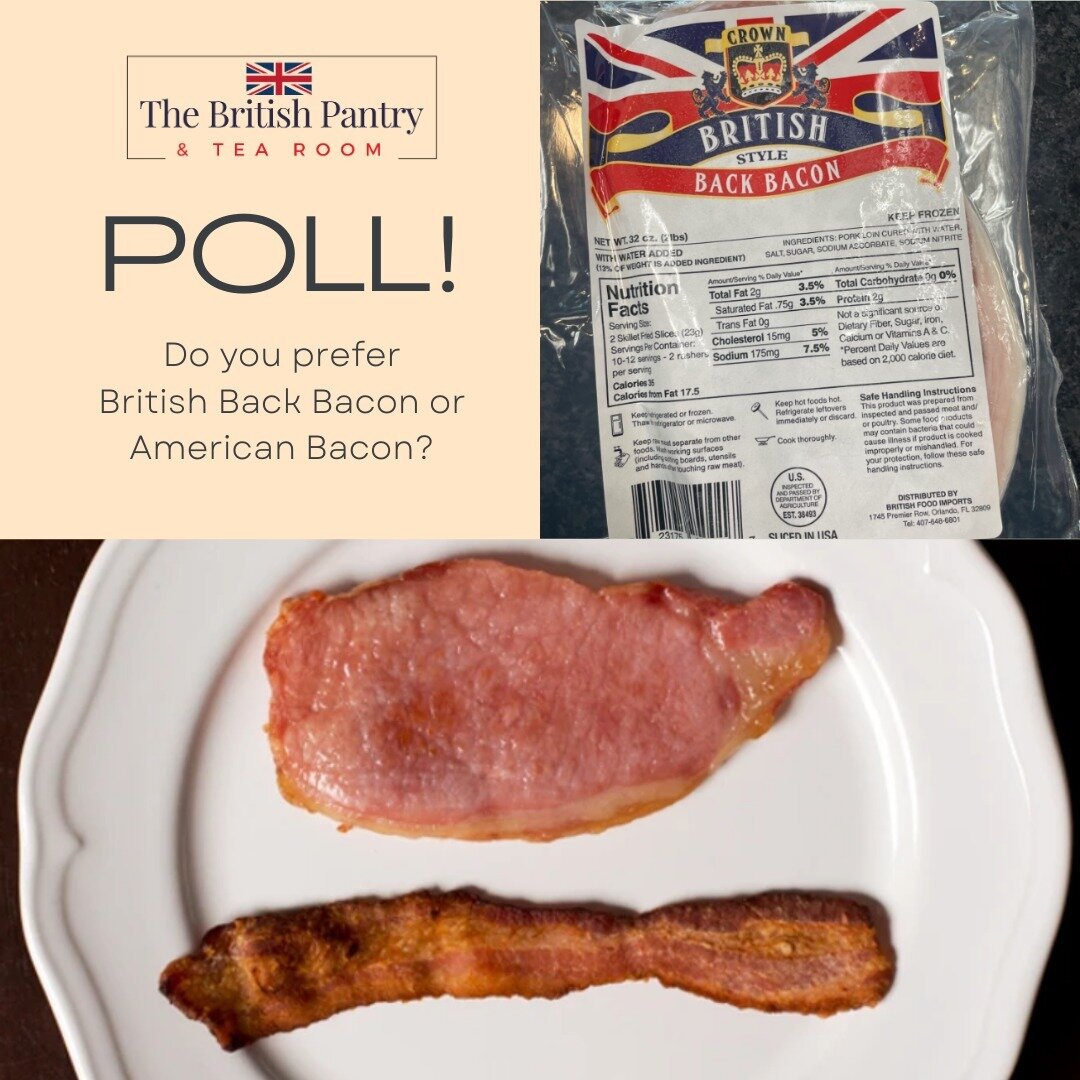 Calling all meat lovers! Have you ever wondered about the differences between American bacon and British bacon? 

British bacon, also known as back bacon, comes from the back of the pig and includes both the loin and a bit of the belly. It has a lean