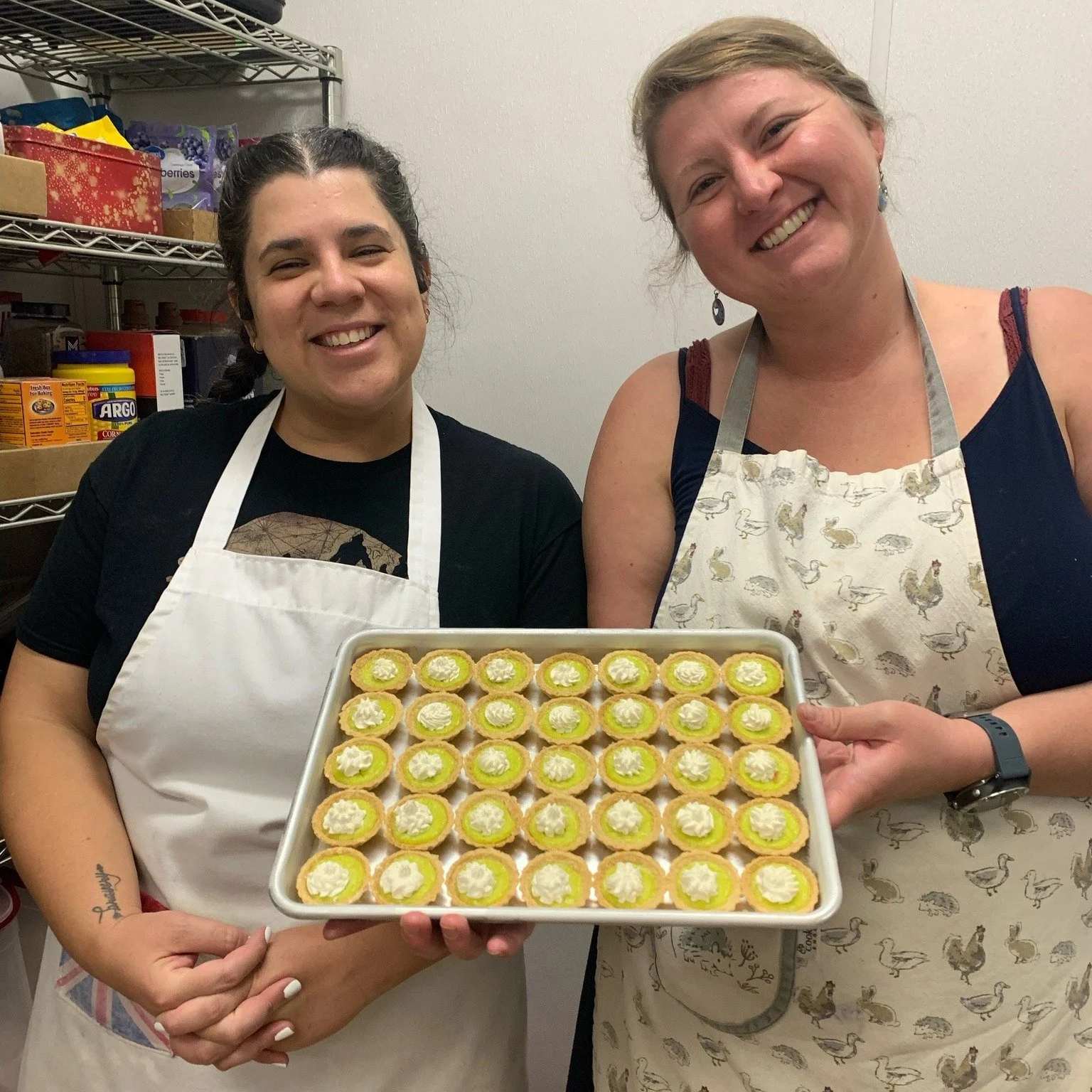 Say hello to Elena, our brilliant head baker, and Olivia, her ever-talented assistant, captured here with their latest summer creation: key lime tartlets that are just as beautiful as they are tangy and delicious.

Join us for Traditional Afternoon T