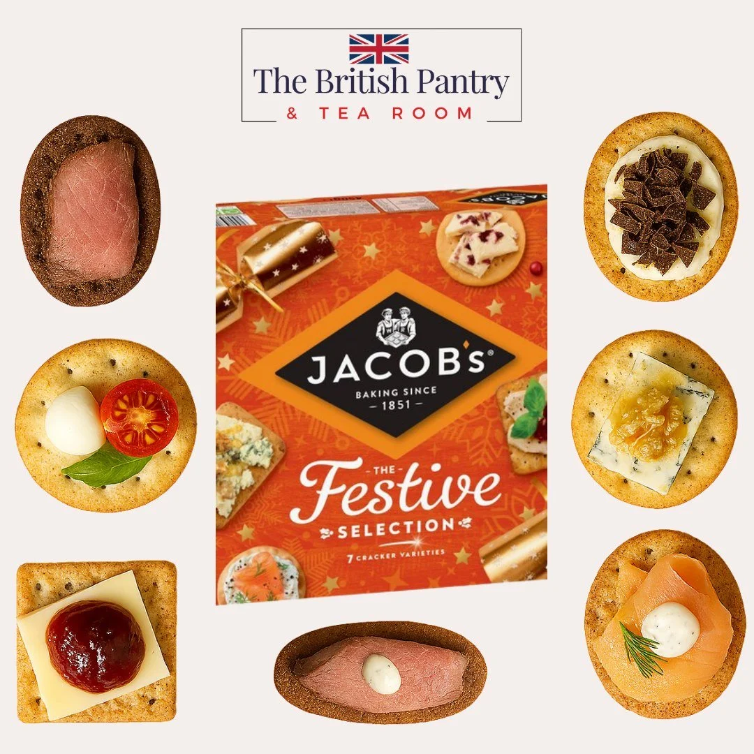 Christmas Appetizer Inspiration!

At The British Pantry &amp; Tea Room, we love finding simple ways to make holiday entertaining extra special. Our Jacob's Festive Selection brings you 7 delicious cracker varieties&mdash;perfect for creating easy, el