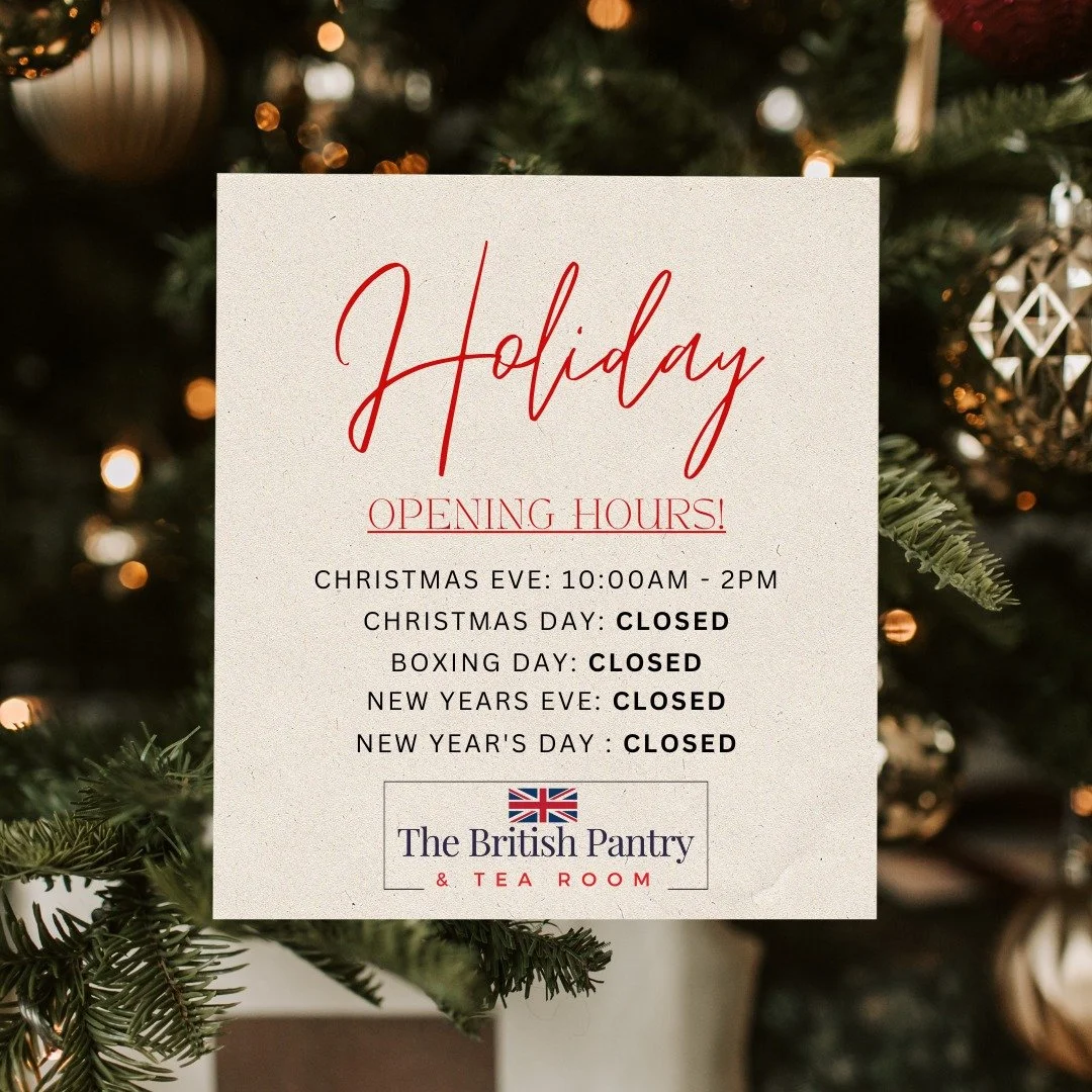 Tomorrow is the last day to pop in and pick up your favourite British treats and trinkets before we close for the holidays. Thank you for supporting our little corner of Britain this season.

Wishing you all a very Happy Holidays from Maria, Rick, an