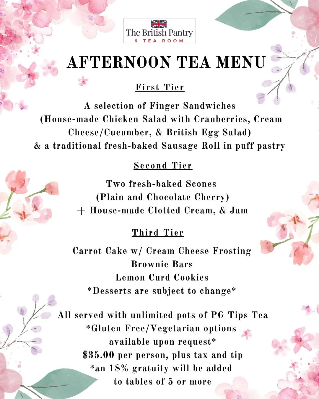 May menu is here, and it&rsquo;s a good one ☕️

This month&rsquo;s scone is a Chocolate Cherry Scone and honestly&hellip; we&rsquo;re obsessed.

Desserts for the month:
&bull; Carrot Cake with Cream Cheese Frosting 
&bull; Brownie Bars 
&bull; Lemon 