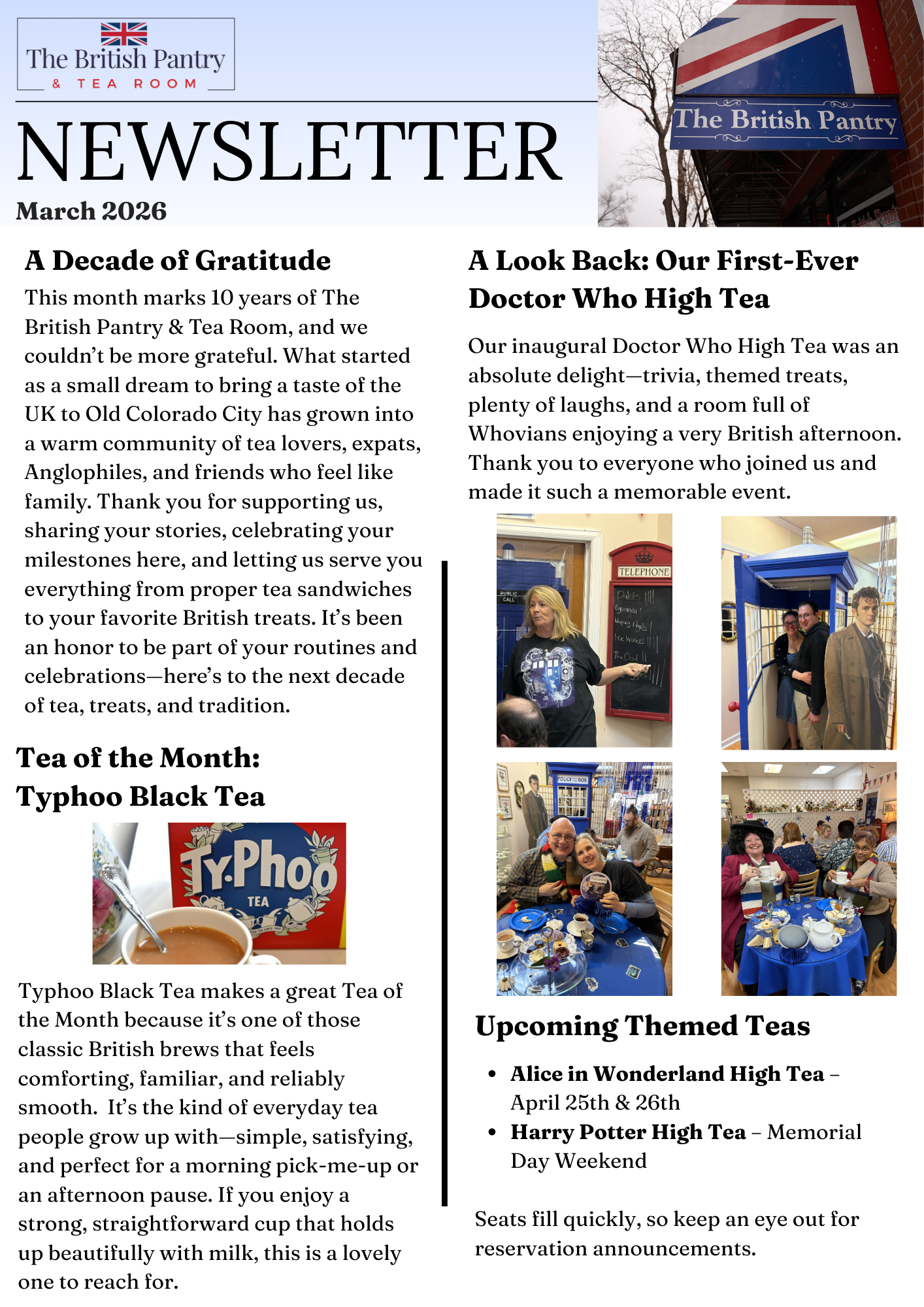 March Newsletter