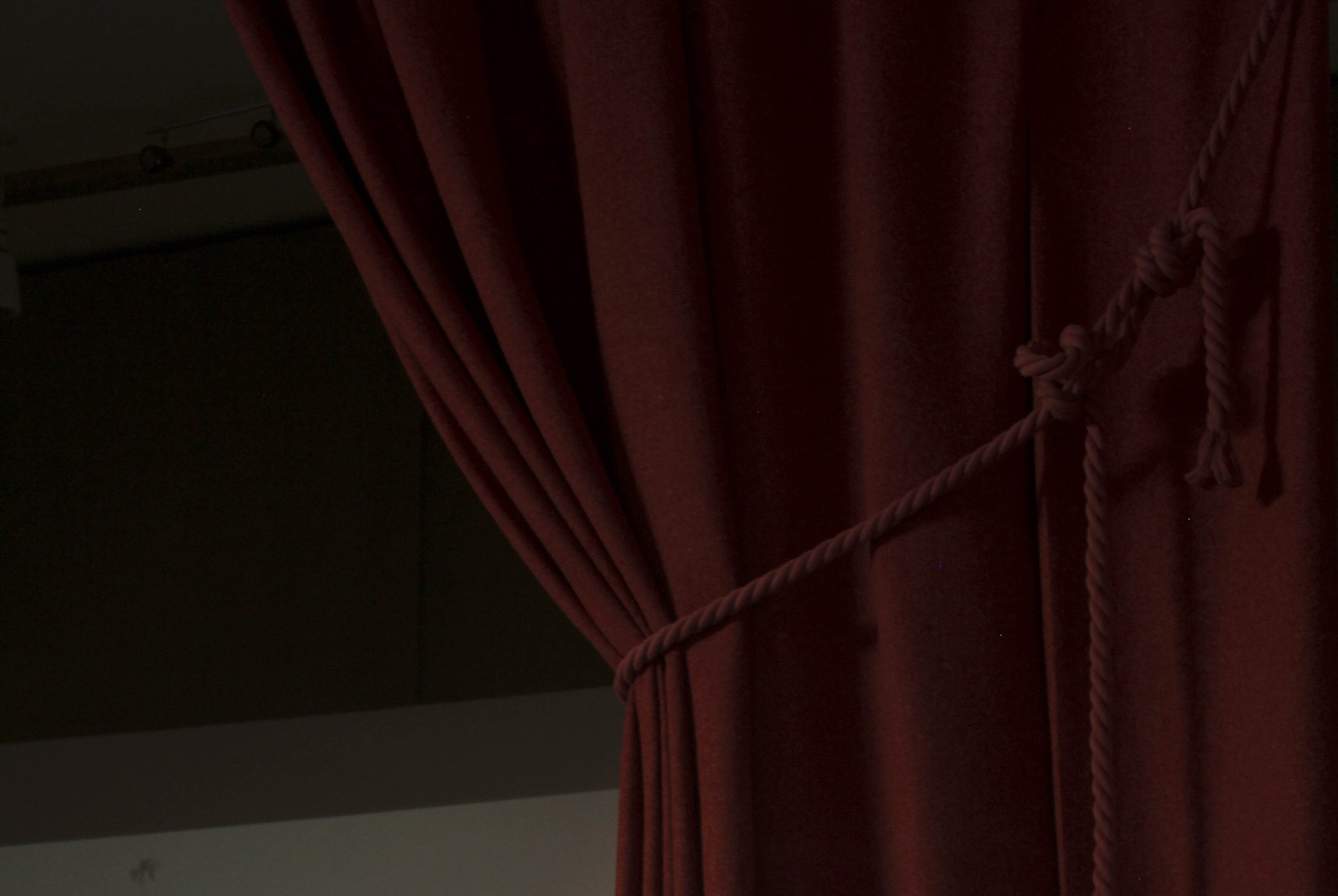 Camira Fabrics Hemp Curtain and Brian Turner Pink Rope.