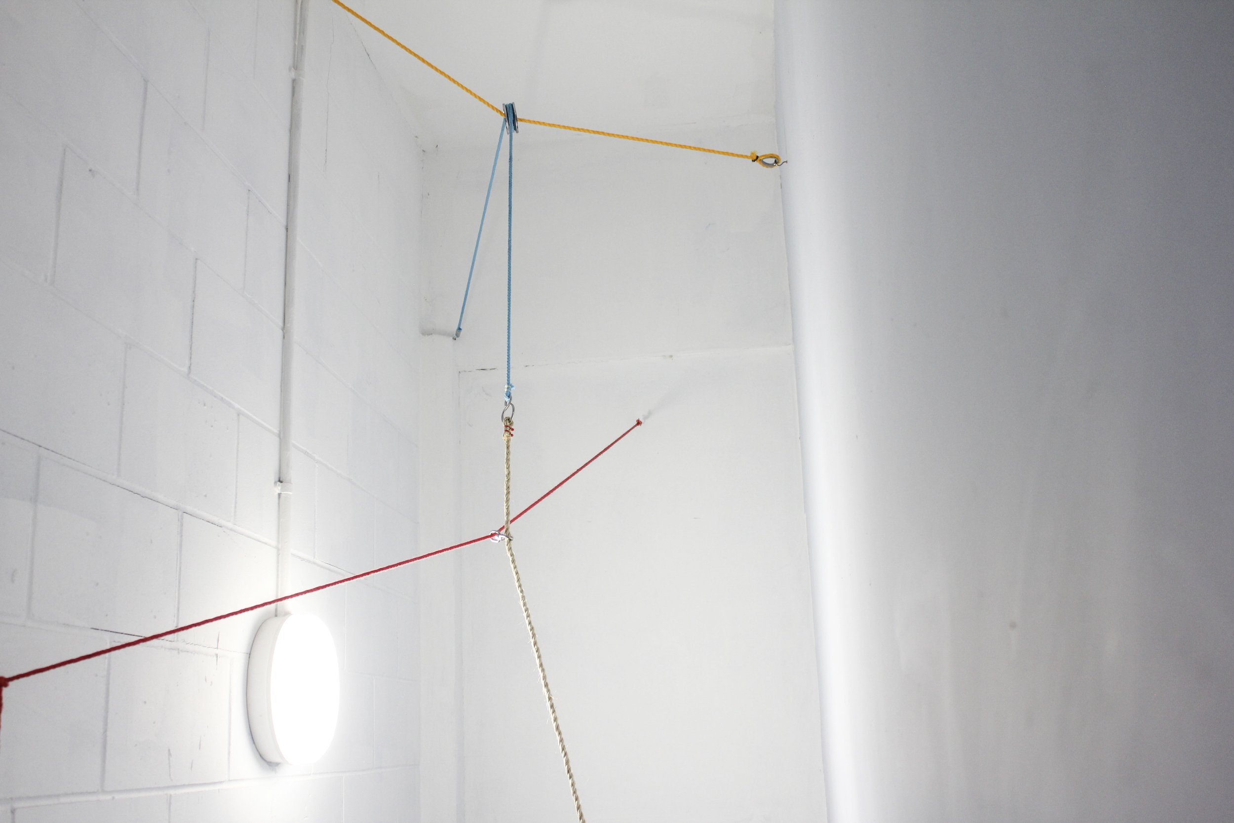 Rope In Action site specific installation by hardware archive