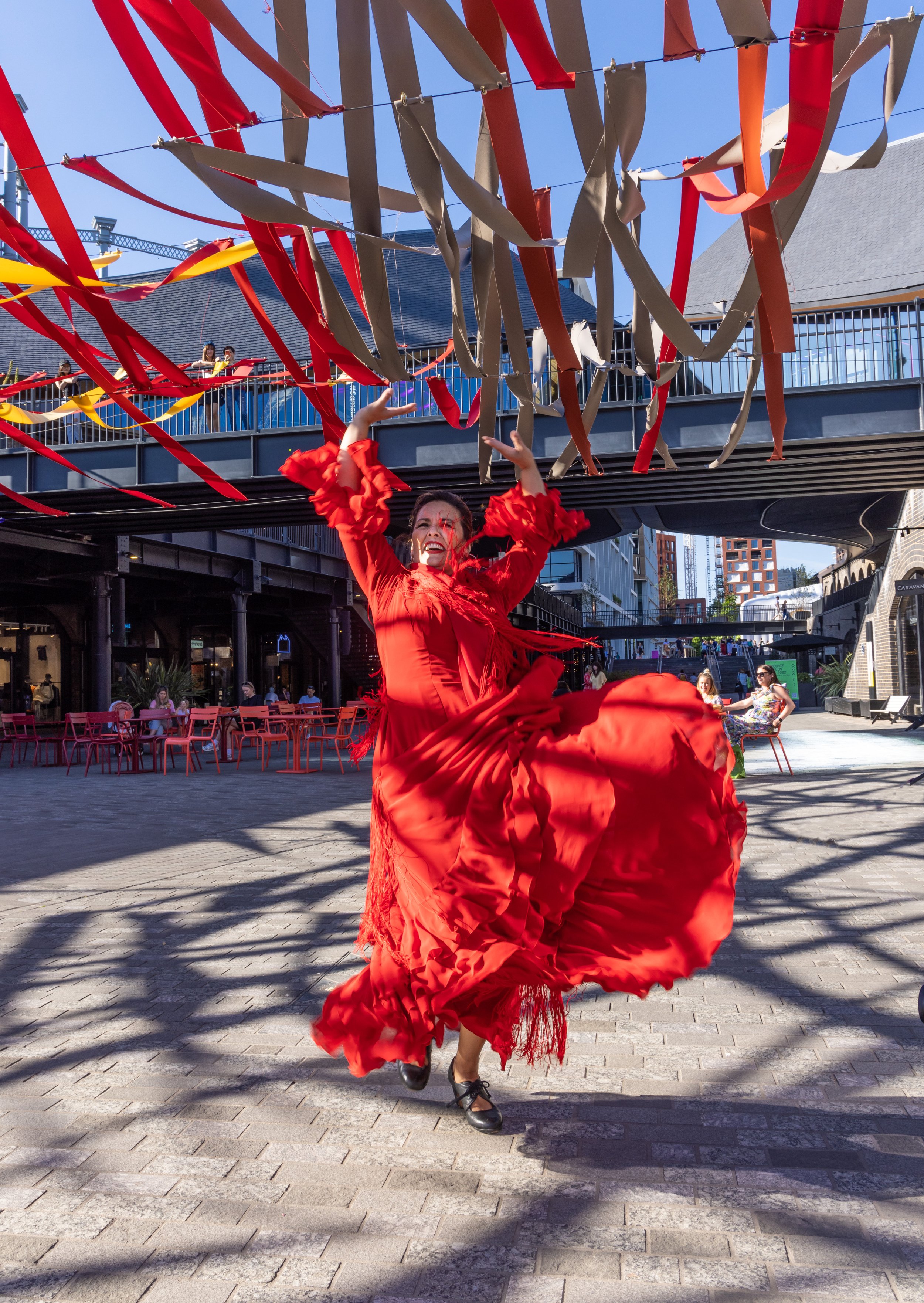 Maria Del Mar performs under Woven Wonders as part of Sadlers Well's Flamenco Season 