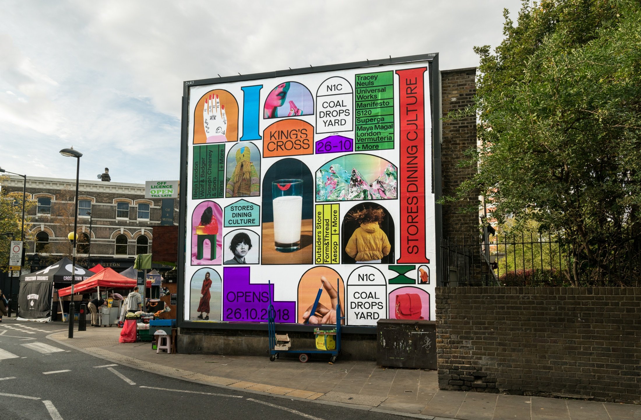 Droga5 visual identity for Coal Drops Yard, out of home advertising.