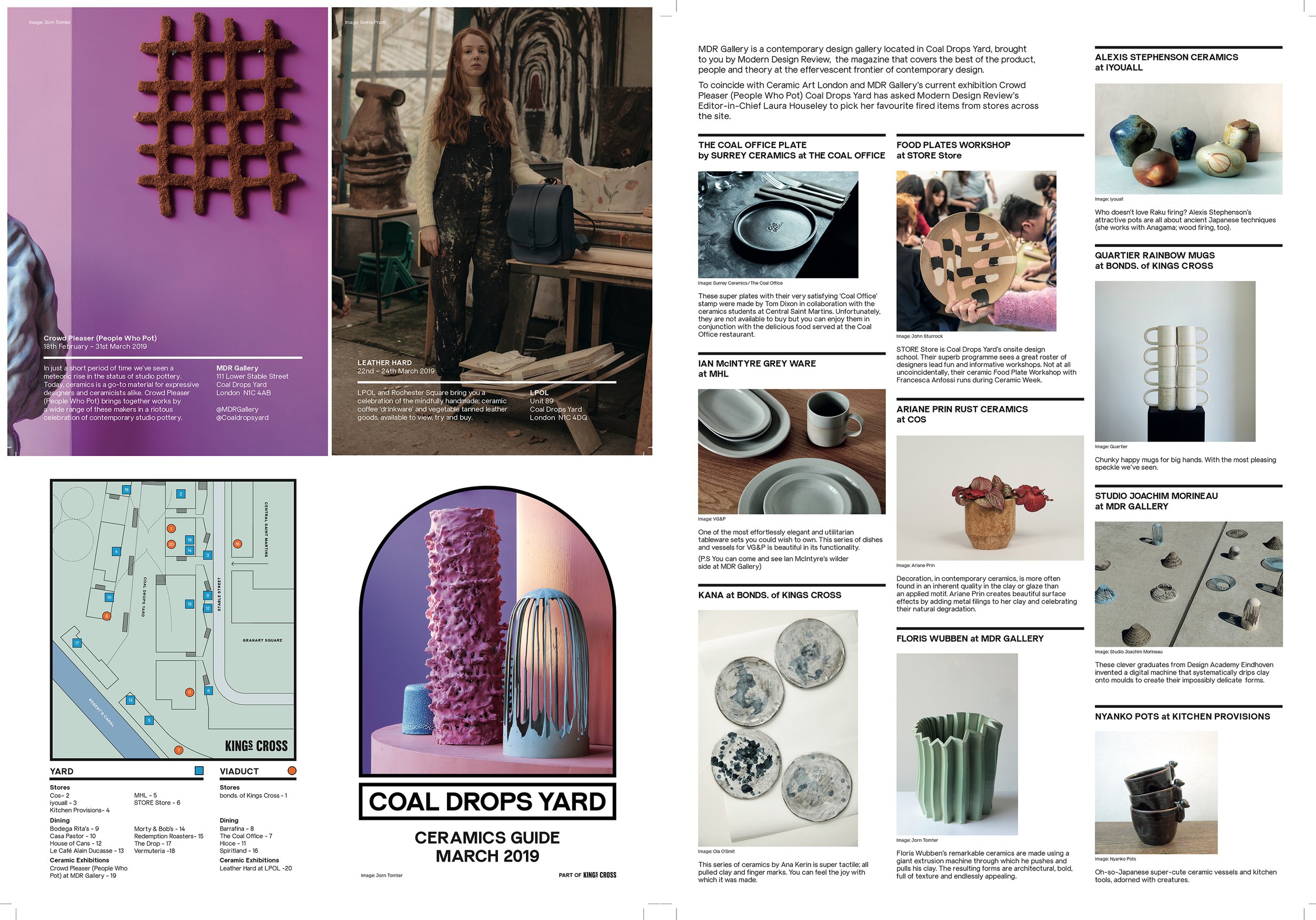 Coal Drops Yard Ceramics guide for Ceramic Art London and London Craft Week.